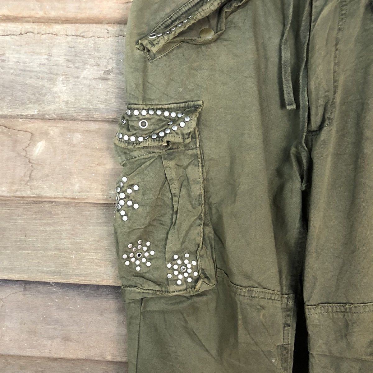 Japanese Brand Japanese Branded Mangrove Cargo Pants Spike On Pocket #905 Size US 30 / EU 46 - 4 Thumbnail