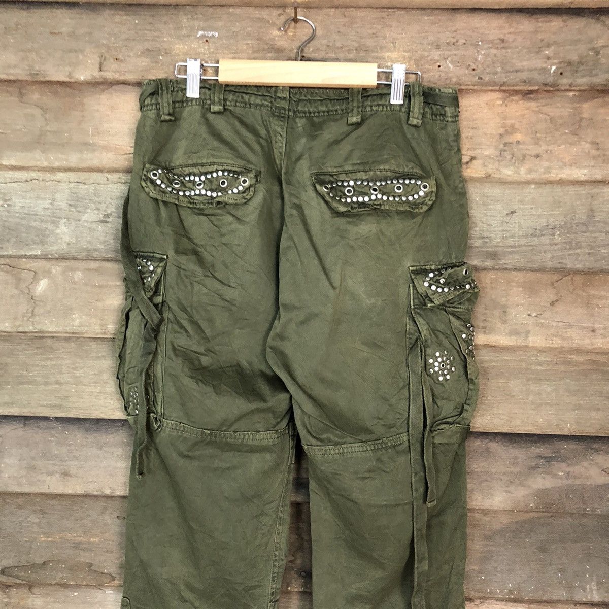 Japanese Brand Japanese Branded Mangrove Cargo Pants Spike On Pocket #905 Size US 30 / EU 46 - 12 Thumbnail