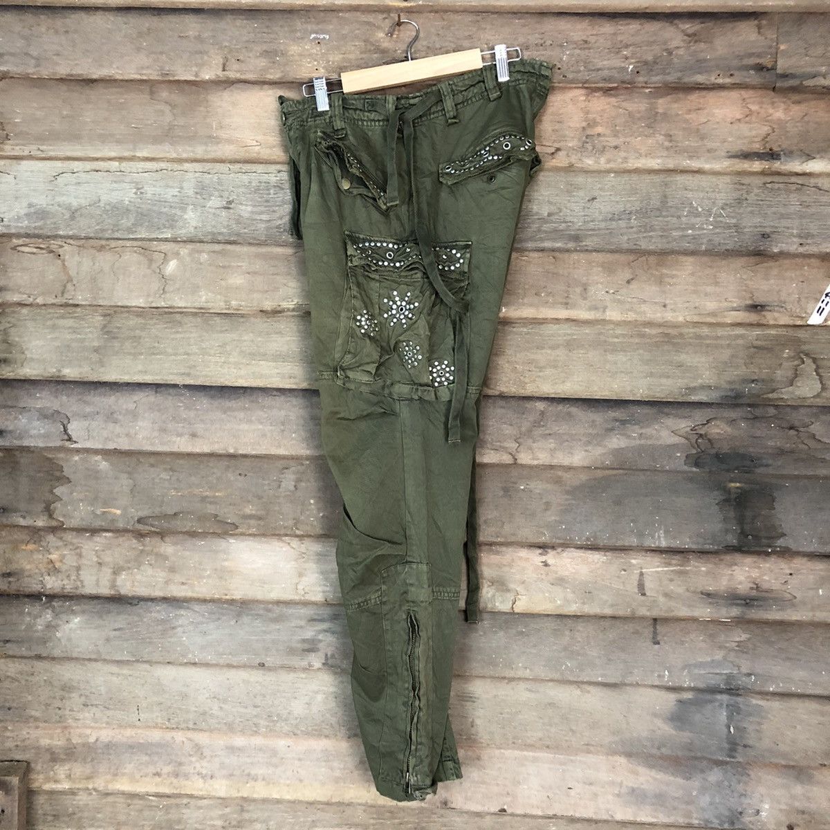 Japanese Brand Japanese Branded Mangrove Cargo Pants Spike On Pocket #905 Size US 30 / EU 46 - 18 Thumbnail