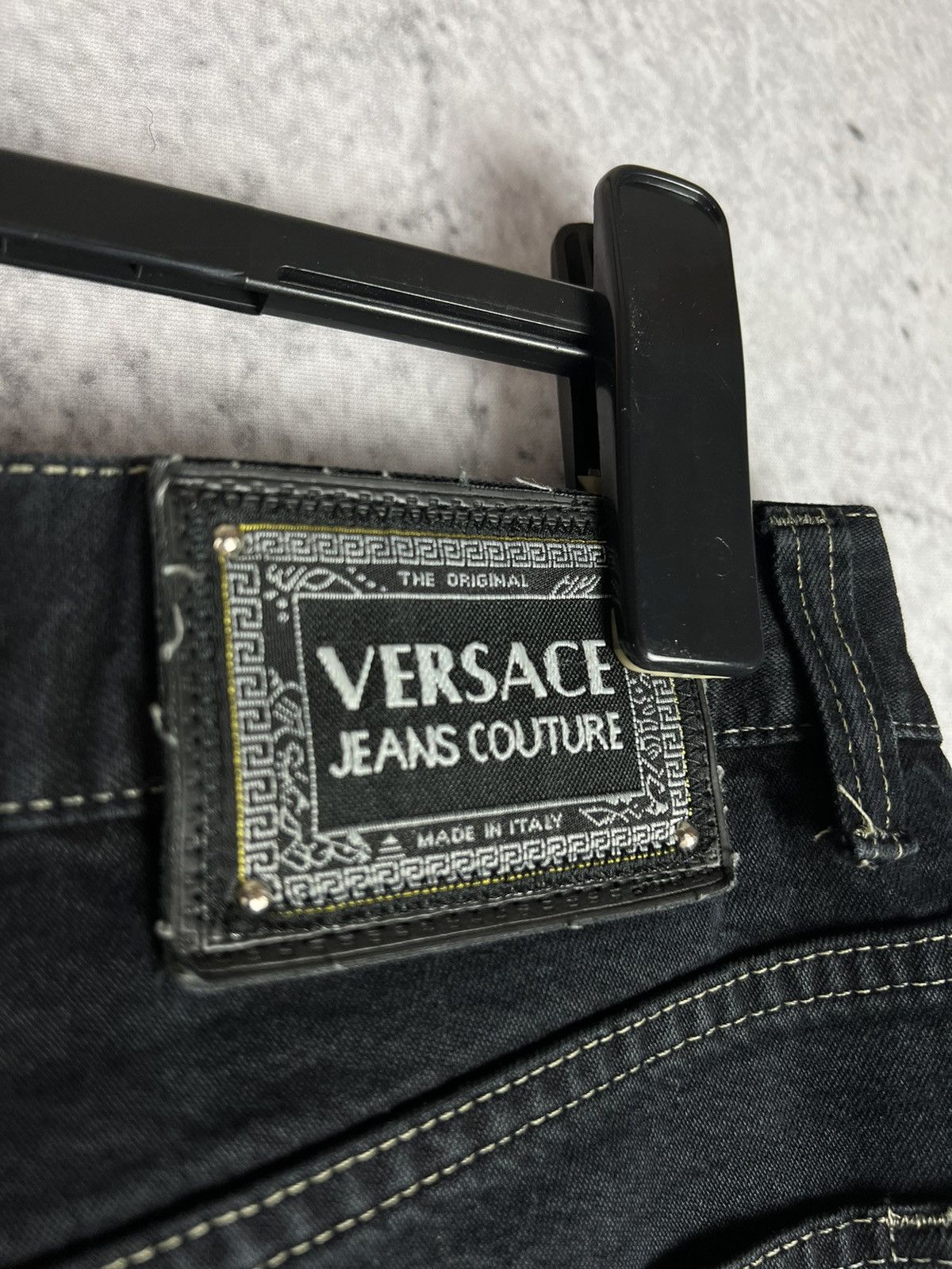 Versace Versace Jeans Coutre vintage black denim Medusa pants Size US 35 - 3 Thumbnail