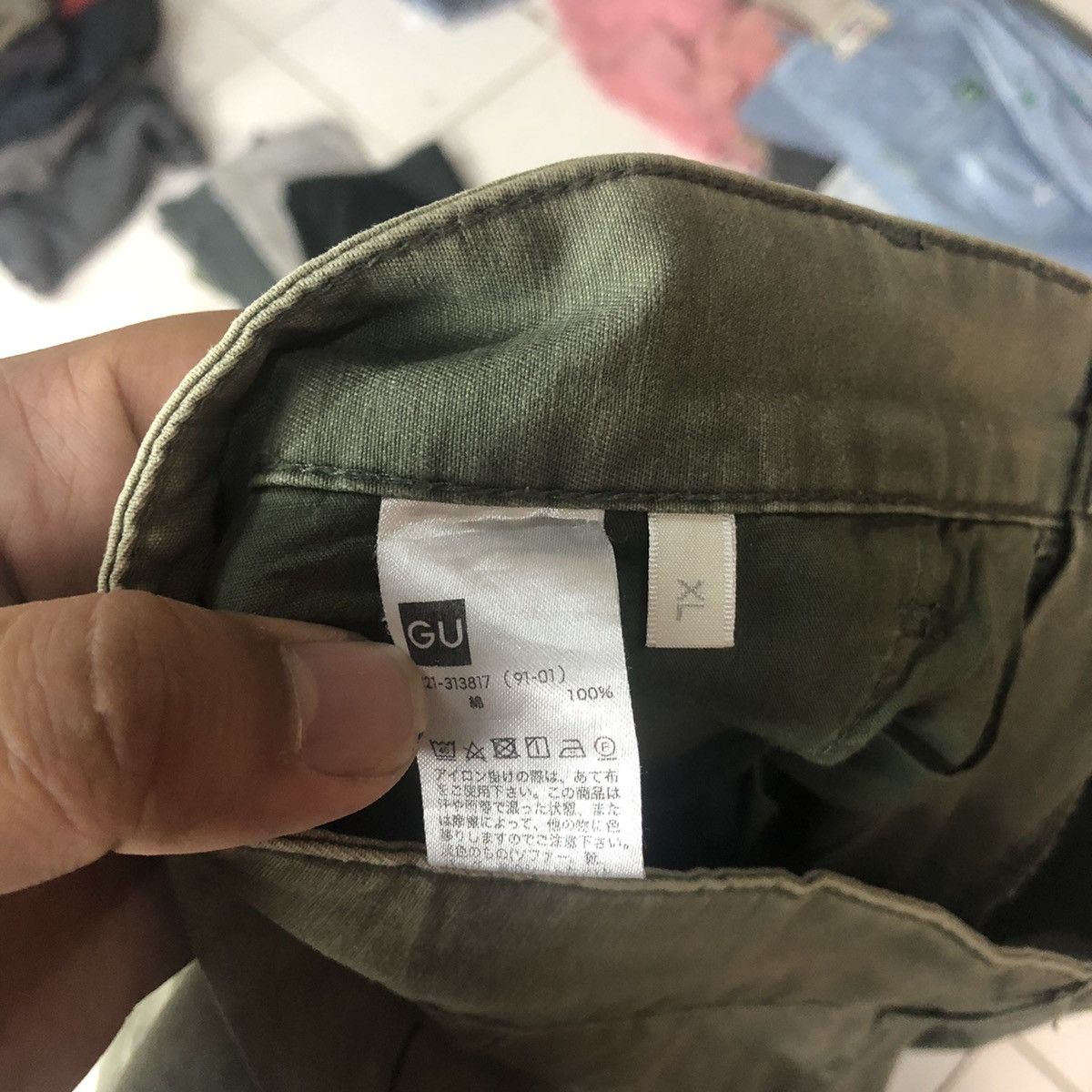 Japanese Brand Japanese Branded Streetwear Multipcoket Green Cargo Pants Size US 29 - 15 Thumbnail