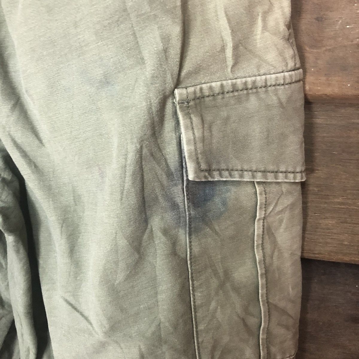 Japanese Brand Japanese Branded Streetwear Multipcoket Green Cargo Pants Size US 29 - 14 Thumbnail