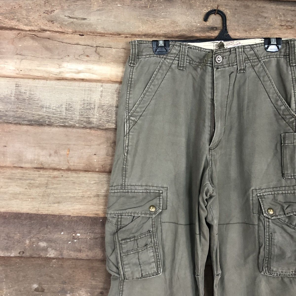 Japanese Brand Vache Grey Multipocket Tactical Cargo Pants #A018 Size US 29 - 6 Thumbnail