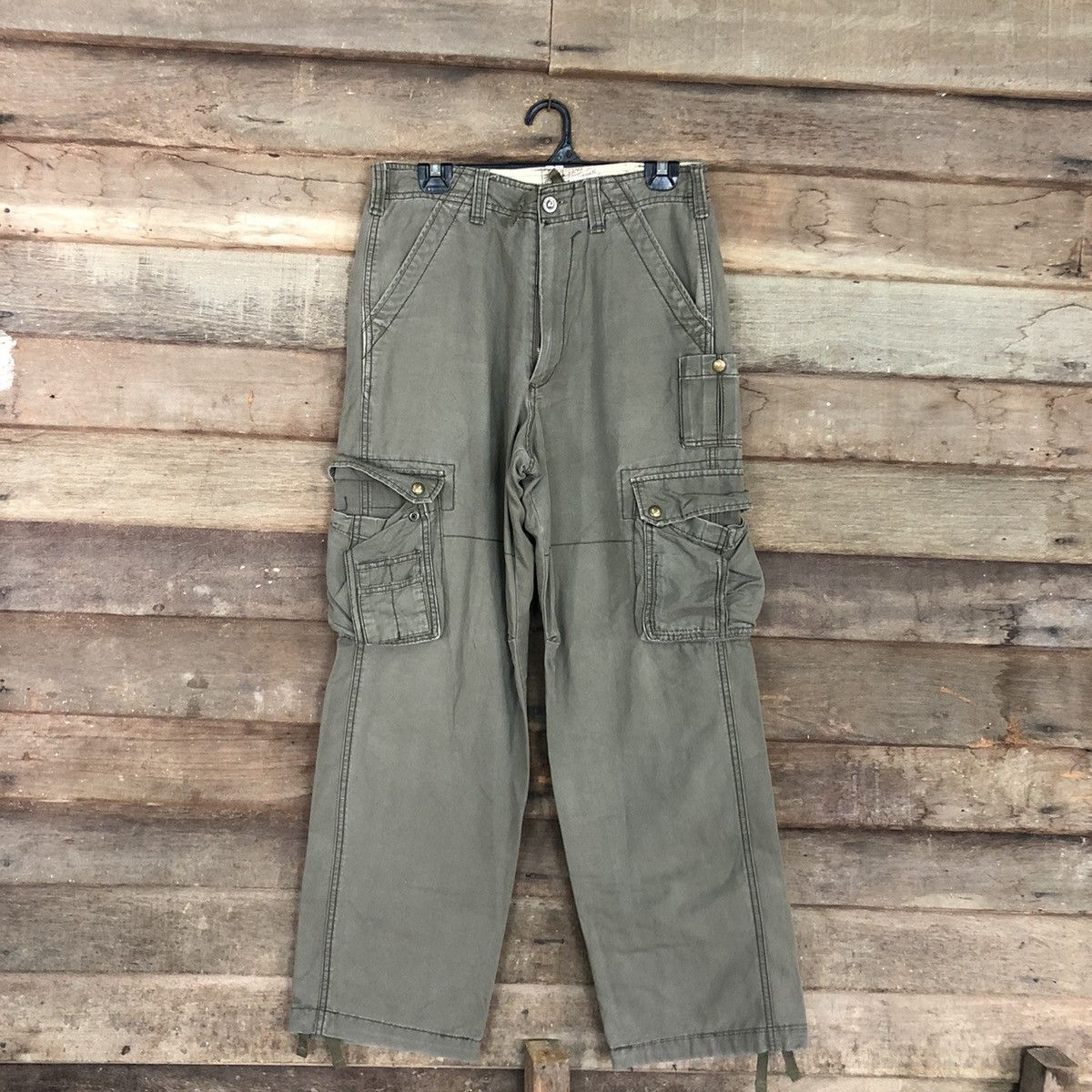 Japanese Brand Vache Grey Multipocket Tactical Cargo Pants #A018 Size US 29 - 1 Thumbnail