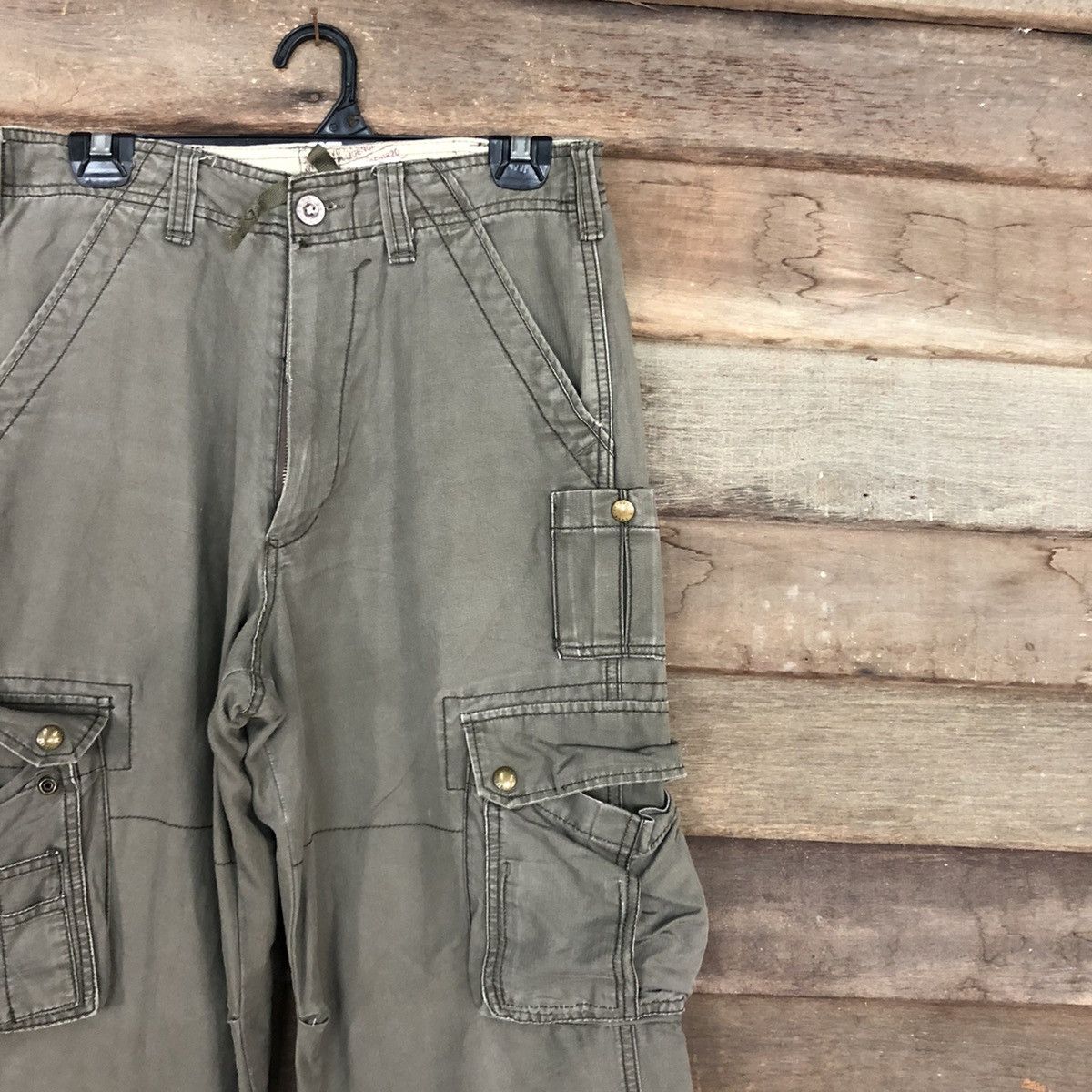 Japanese Brand Vache Grey Multipocket Tactical Cargo Pants #A018 Size US 29 - 5 Thumbnail