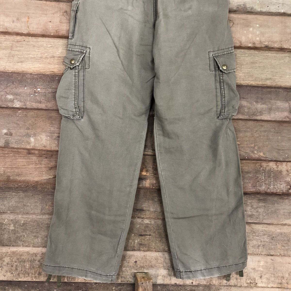 Japanese Brand Vache Grey Multipocket Tactical Cargo Pants #A018 Size US 29 - 12 Thumbnail