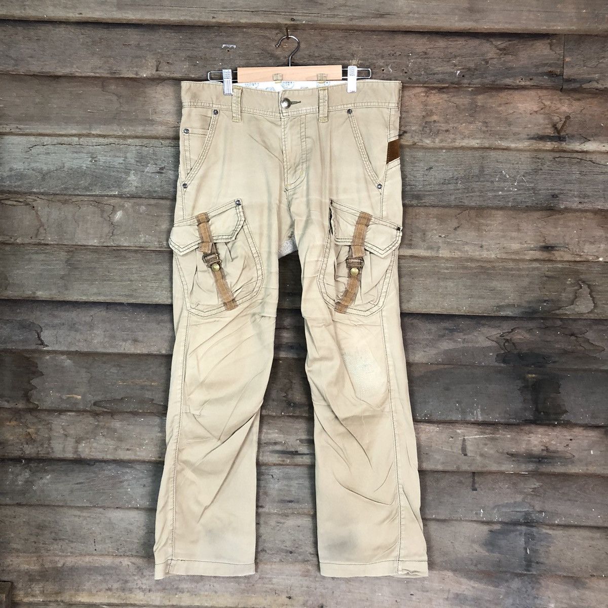 image of Vintage Edwin Cargo Technical Bush Pocket Pants 864 in Brown, Men's (Size 31)