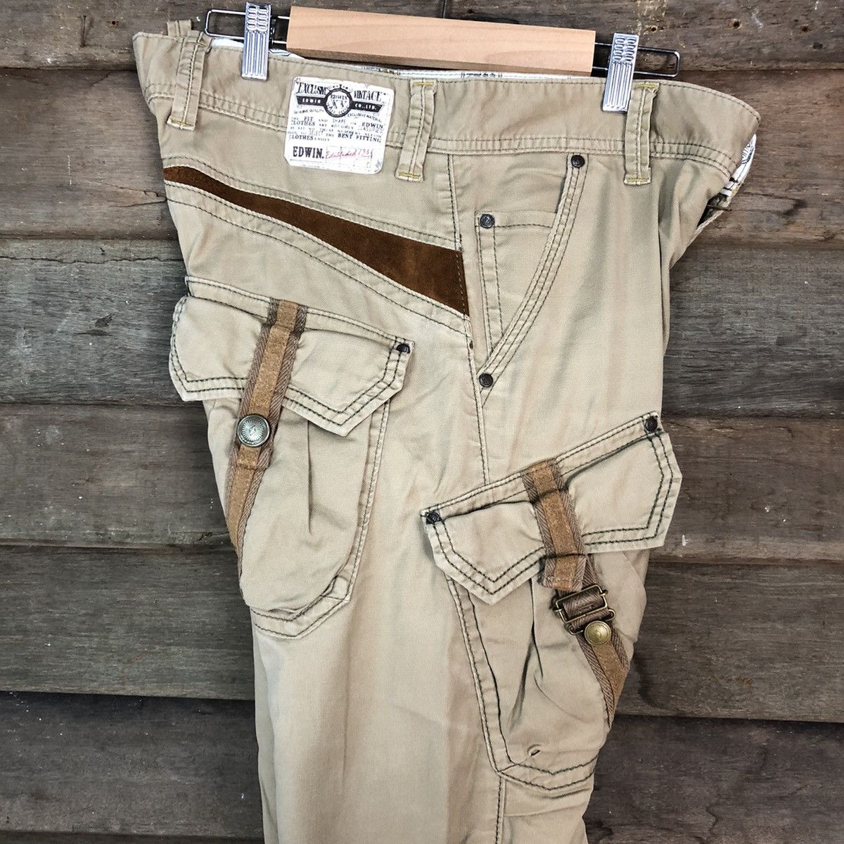 Edwin Vintage Edwin Cargo Technical Bush Pocket Pants #864 Size US 31 - 24 Thumbnail