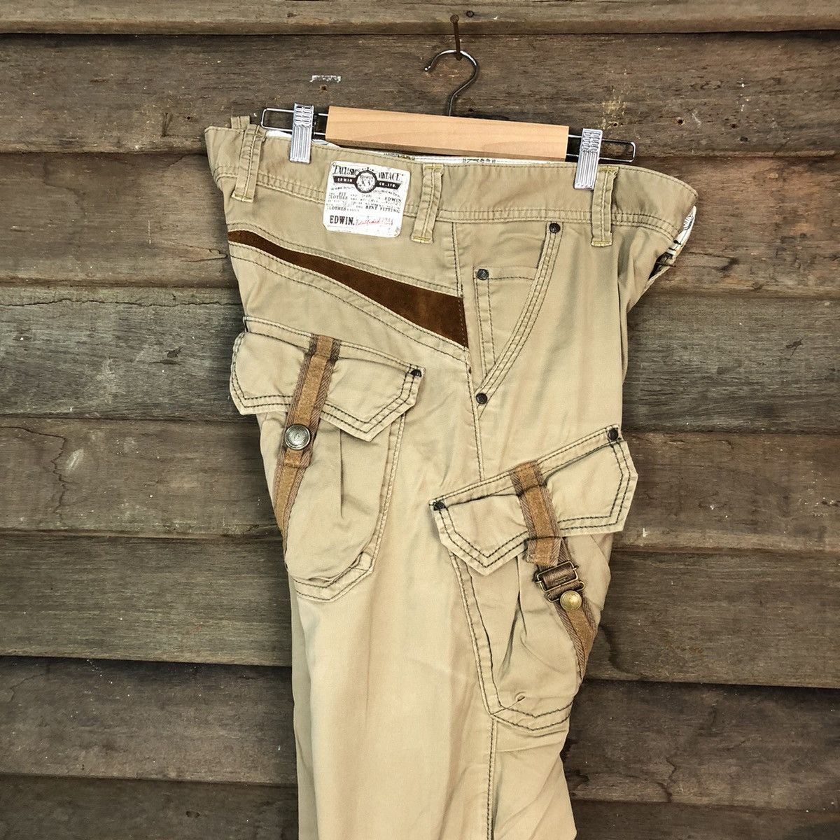 Edwin Vintage Edwin Cargo Technical Bush Pocket Pants #864 Size US 31 - 22 Thumbnail