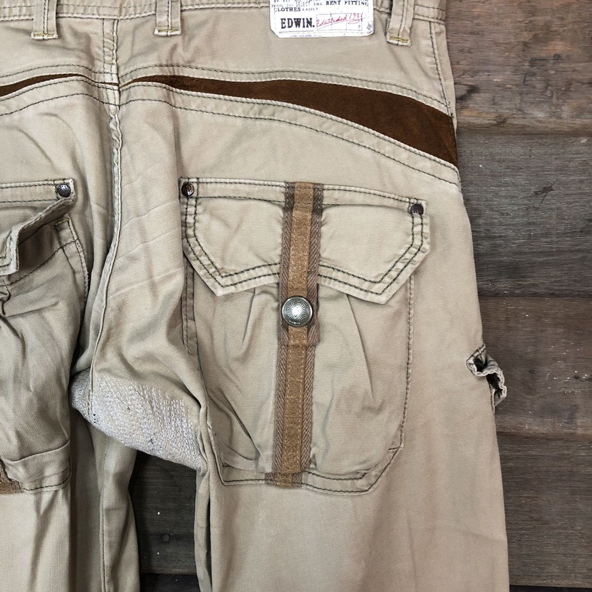 Edwin Vintage Edwin Cargo Technical Bush Pocket Pants #864 Size US 31 - 15 Thumbnail