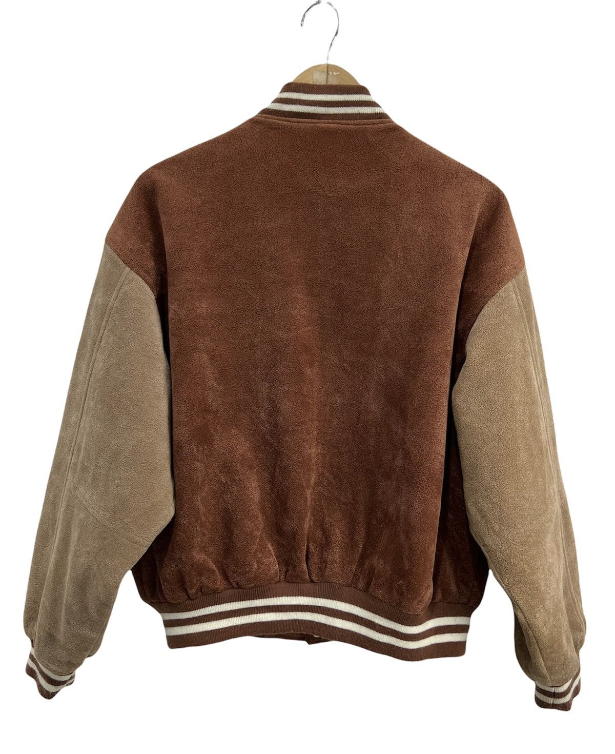Japanese Brand Jasper Minx Varsity Suede Jacket Size US L / EU 52-54 / 3 - 2 Thumbnail