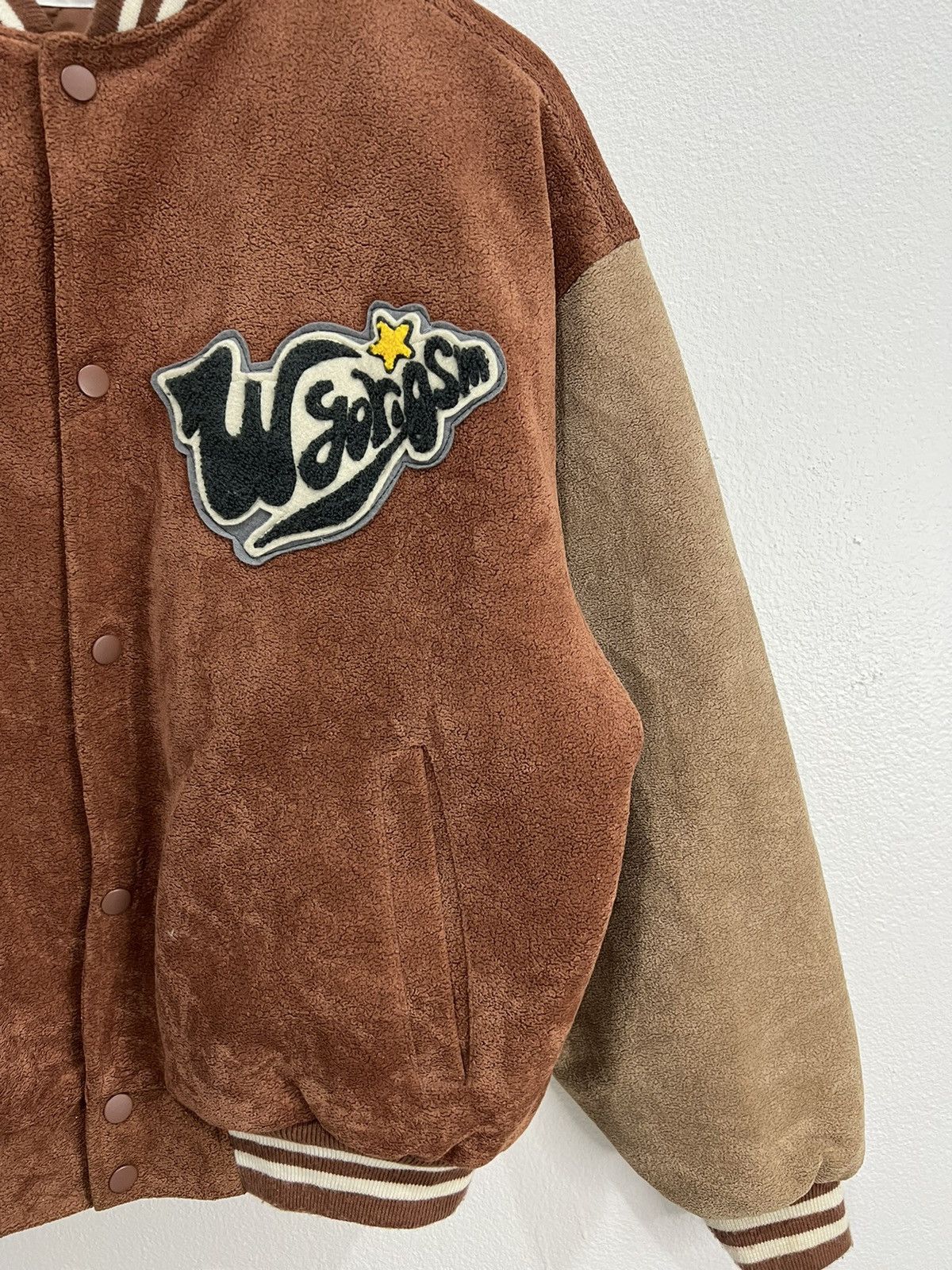 Japanese Brand Jasper Minx Varsity Suede Jacket Size US L / EU 52-54 / 3 - 3 Thumbnail
