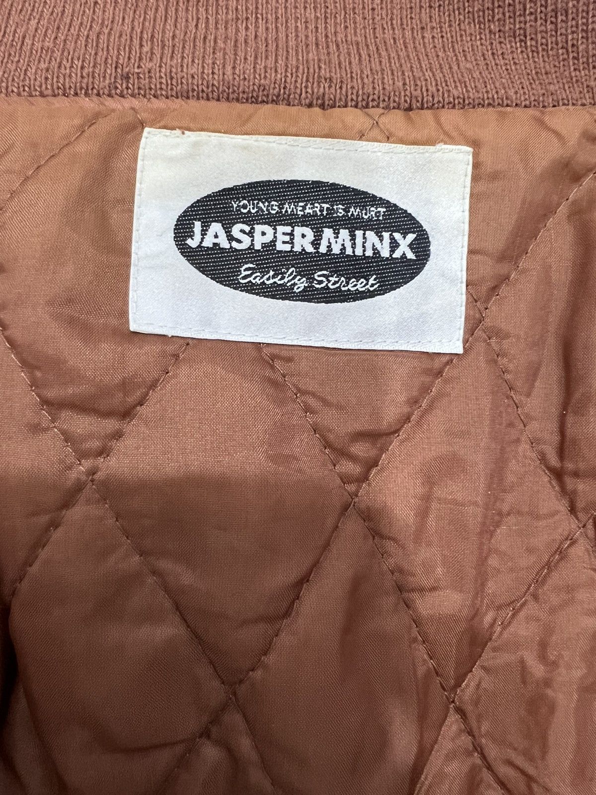 Japanese Brand Jasper Minx Varsity Suede Jacket Size US L / EU 52-54 / 3 - 4 Thumbnail