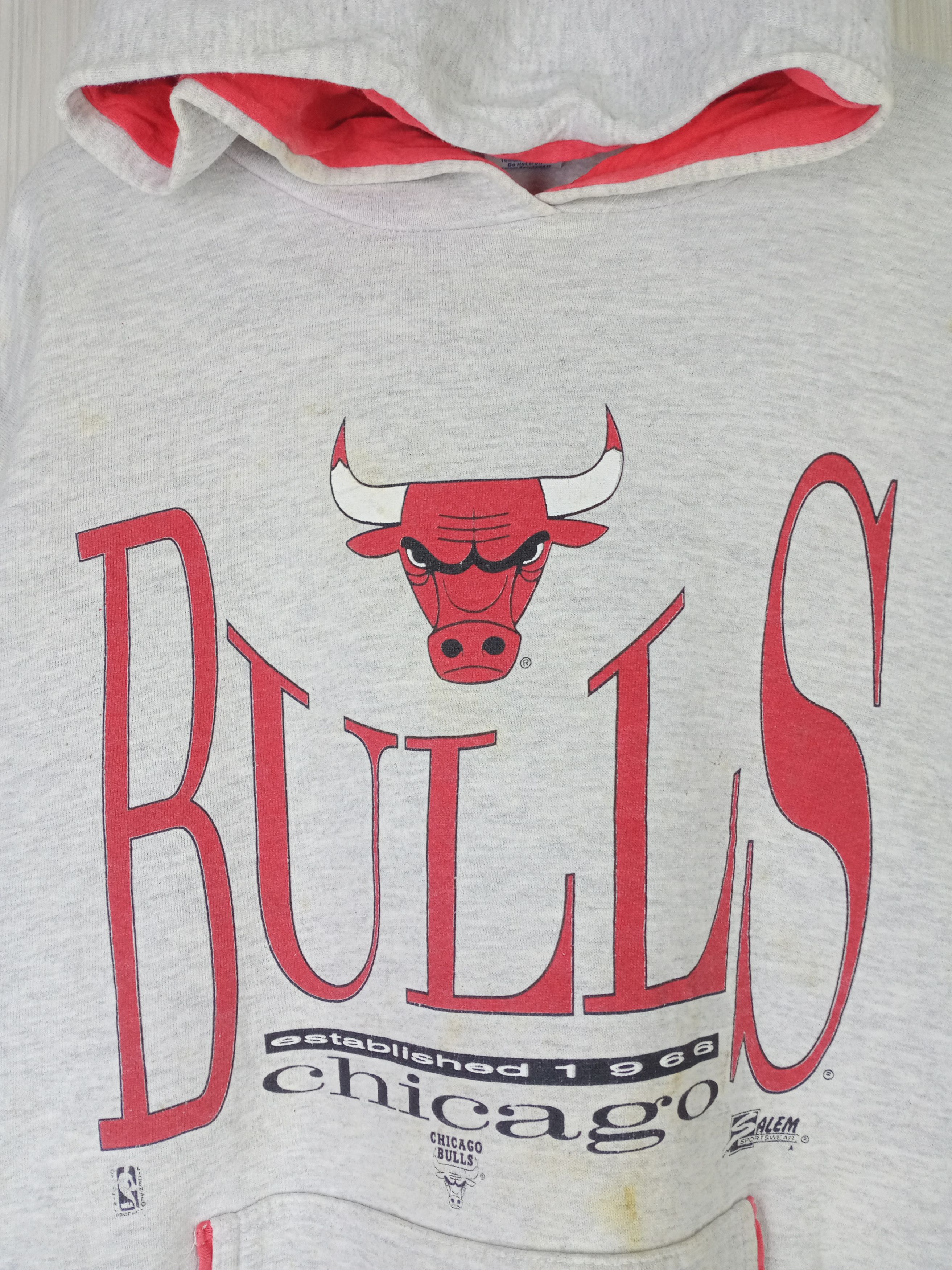 NBA Rare Vintage 90s Chicago Bulls NBA Hoodie Size US L / EU 52-54 / 3 - 2 Thumbnail