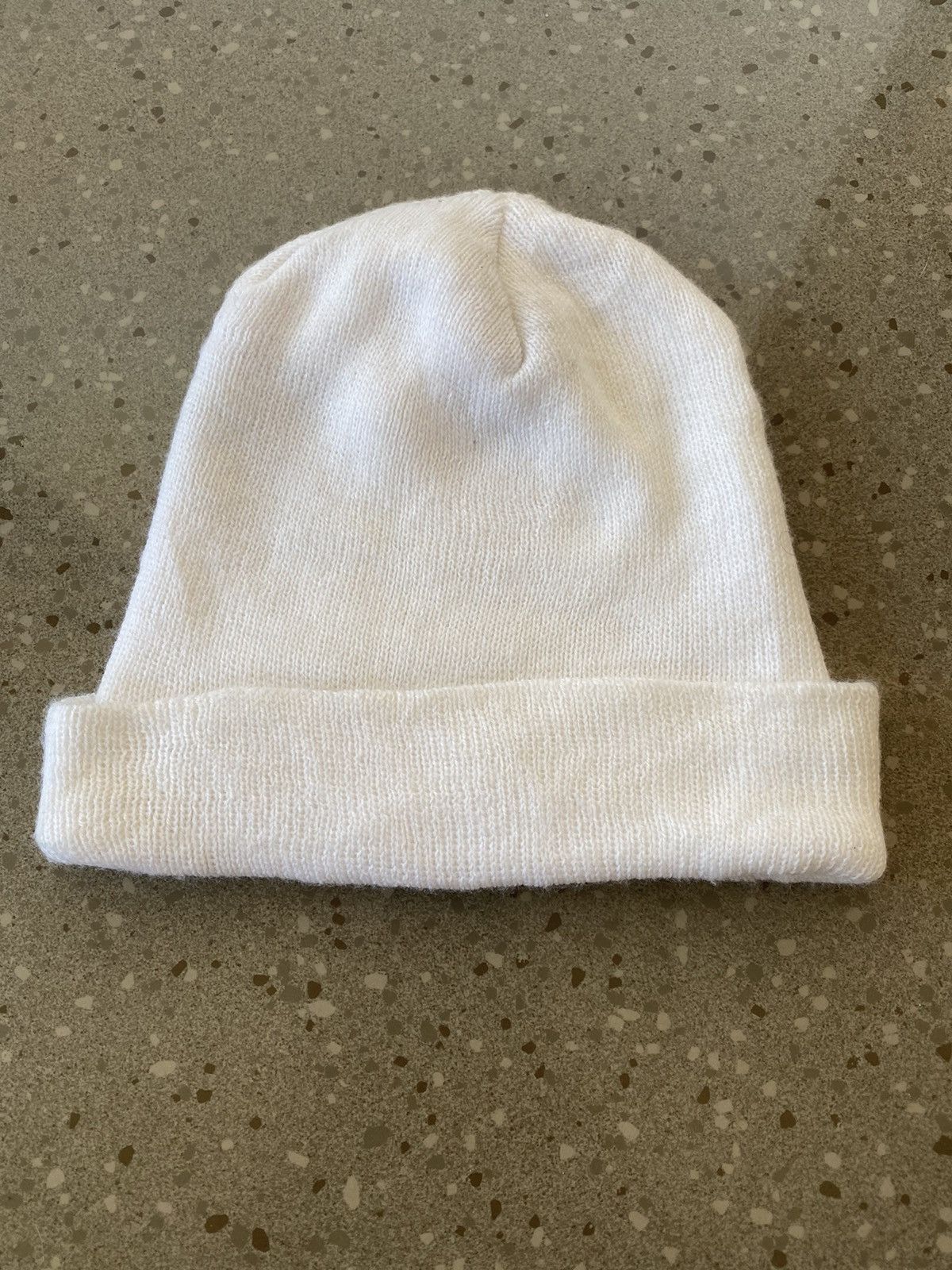 Nike Vintage 90s Nike Swoosh Beanie White Tag Size ONE SIZE - 5 Thumbnail