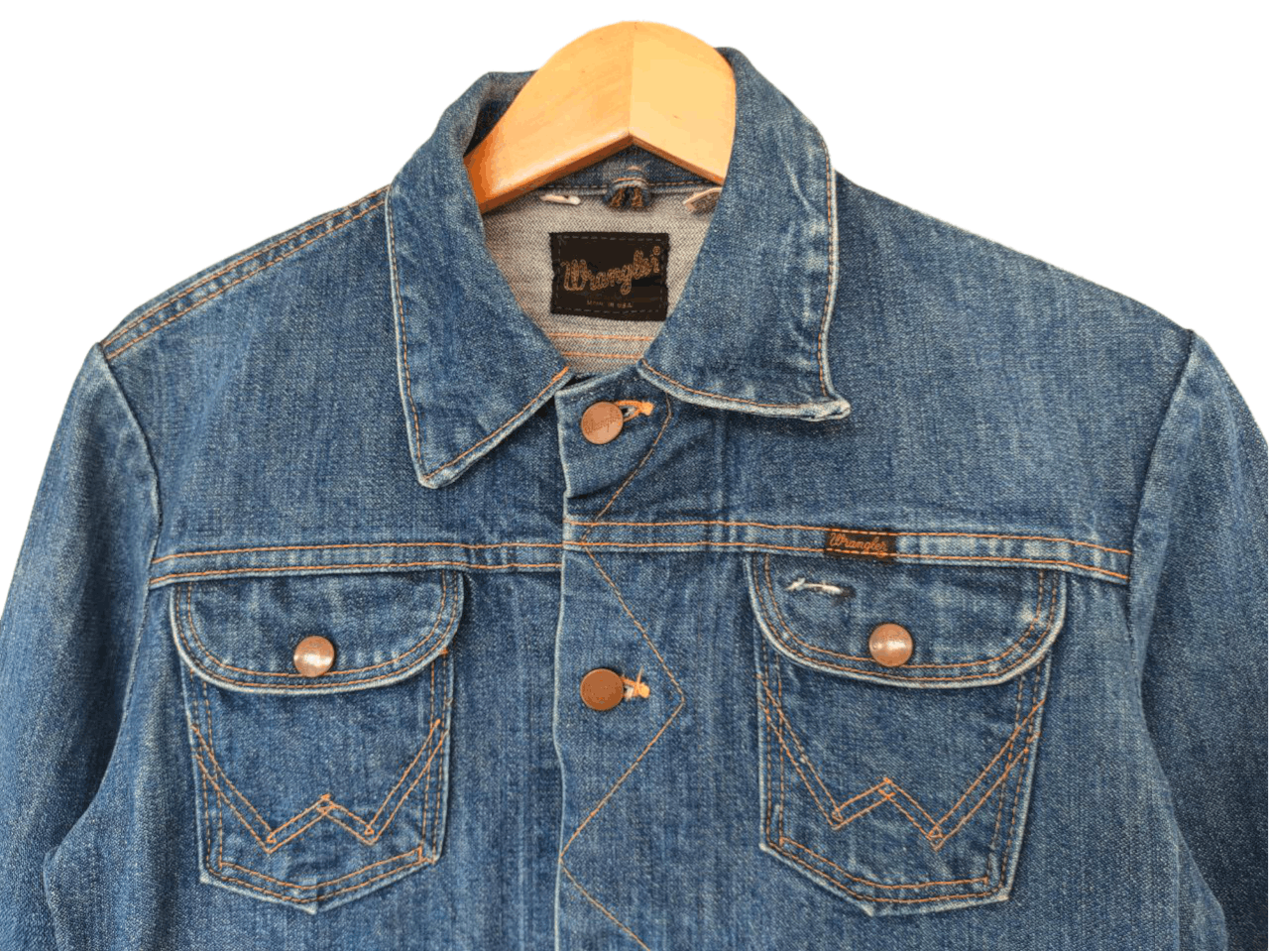 Wrangler ❎ 70s Vintage Wrangler Denim Jacket Size S / US 4 / IT 40 - 3 Thumbnail