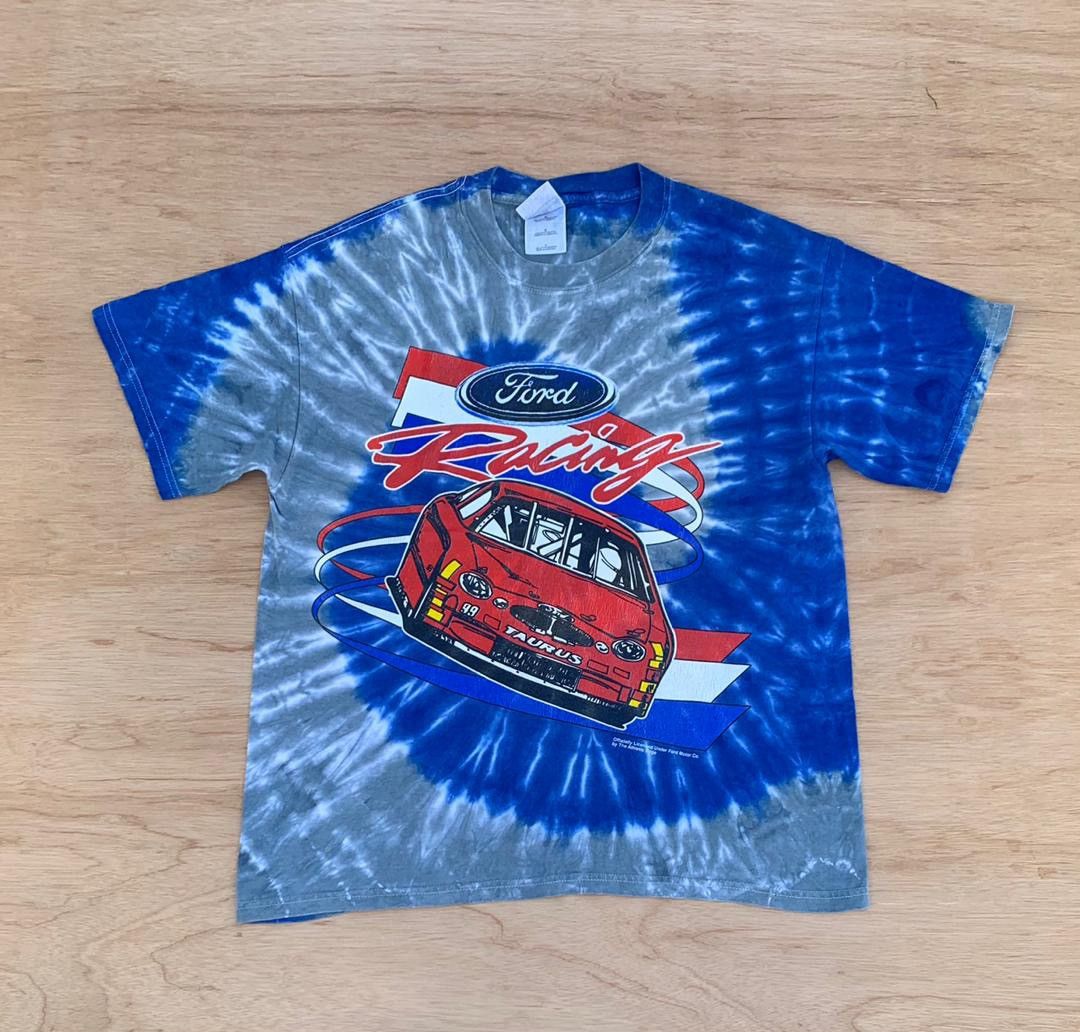 Ford × NASCAR × Vintage vintage tee NASCAR FORD RACING ( A 17 ) Size US L / EU 52-54 / 3 - 1 Thumbnail
