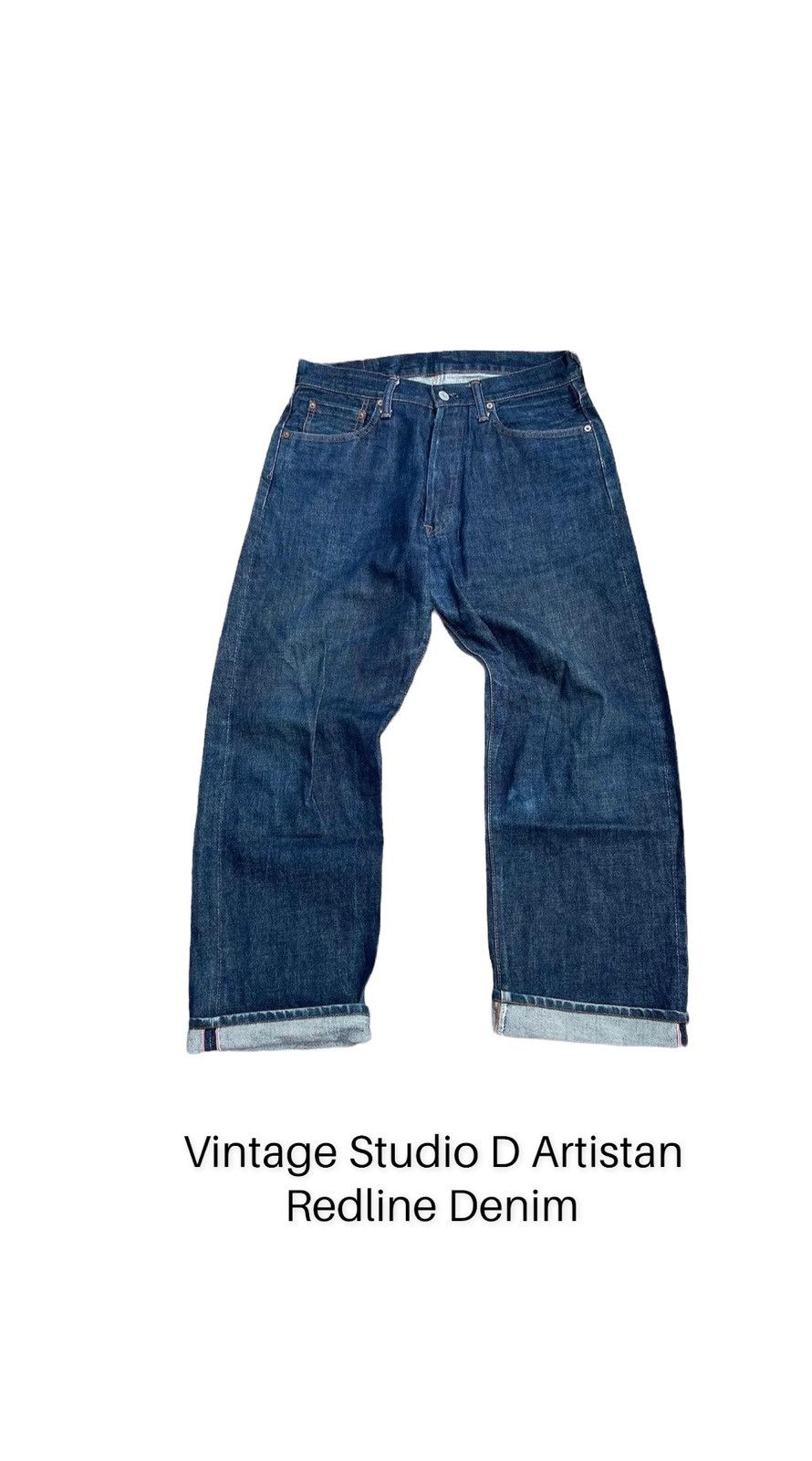 Japanese Brand Vintage Studio D Artistan Redline Denim Size US 32 / EU 48 - 1 Thumbnail