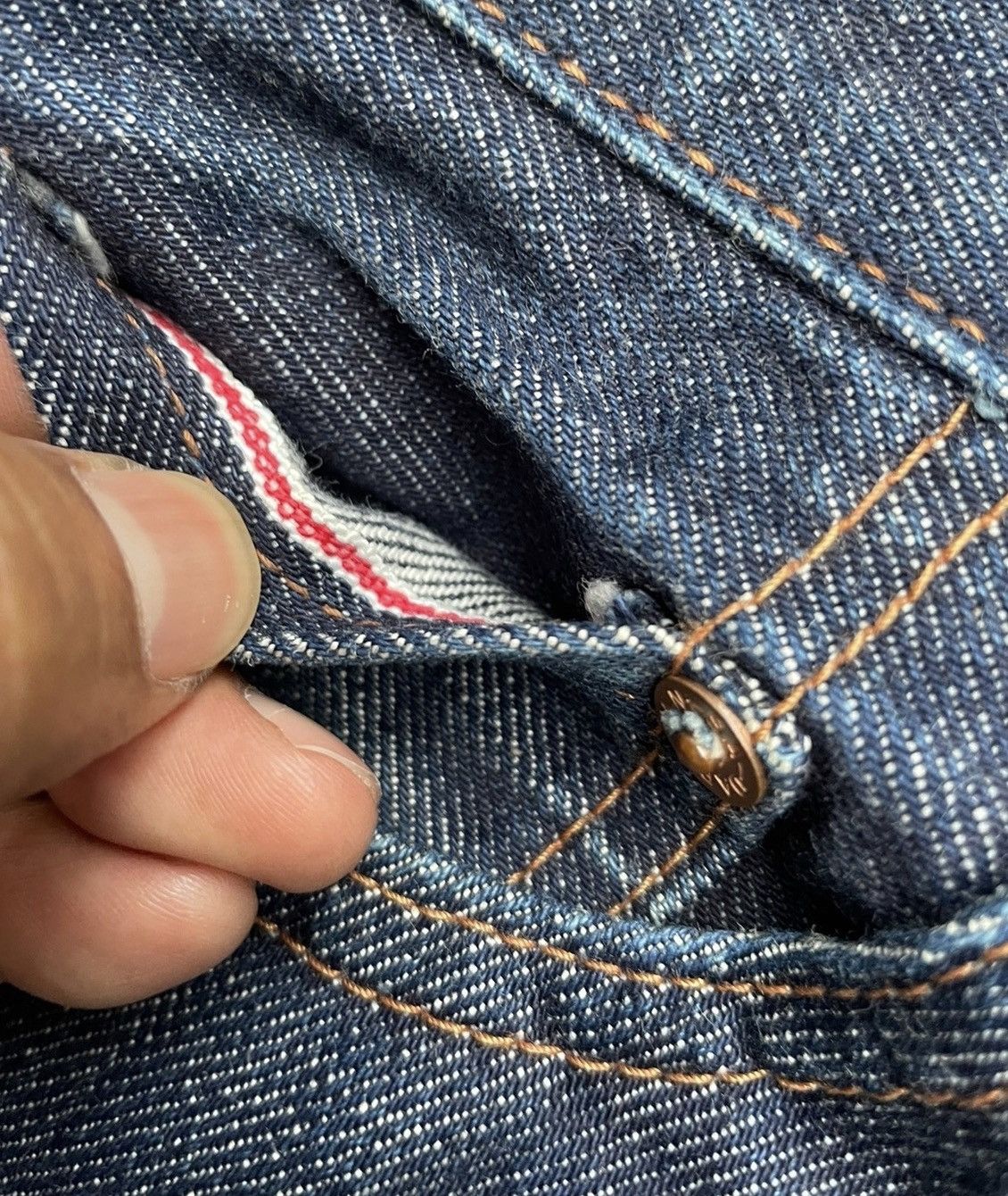 Japanese Brand Vintage Studio D Artistan Redline Denim Size US 32 / EU 48 - 20 Thumbnail