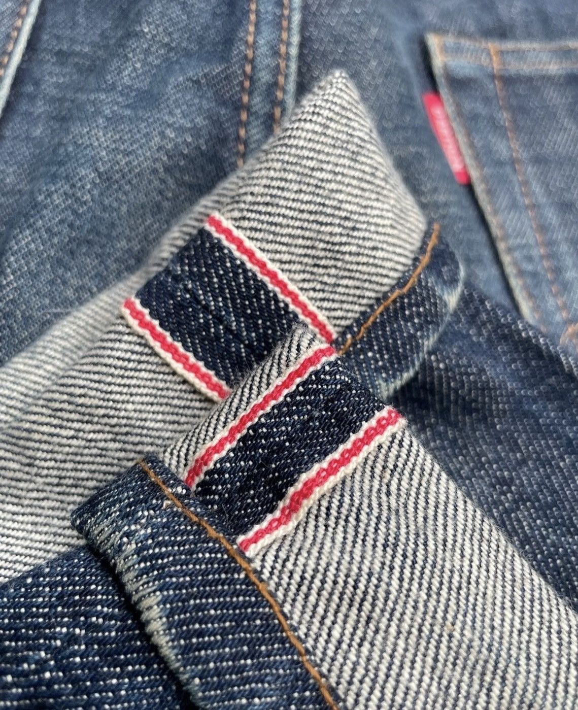 Japanese Brand Vintage Studio D Artistan Redline Denim Size US 32 / EU 48 - 9 Thumbnail