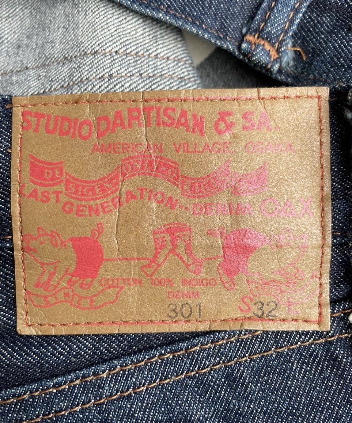 Japanese Brand Vintage Studio D Artistan Redline Denim Size US 32 / EU 48 - 10 Thumbnail