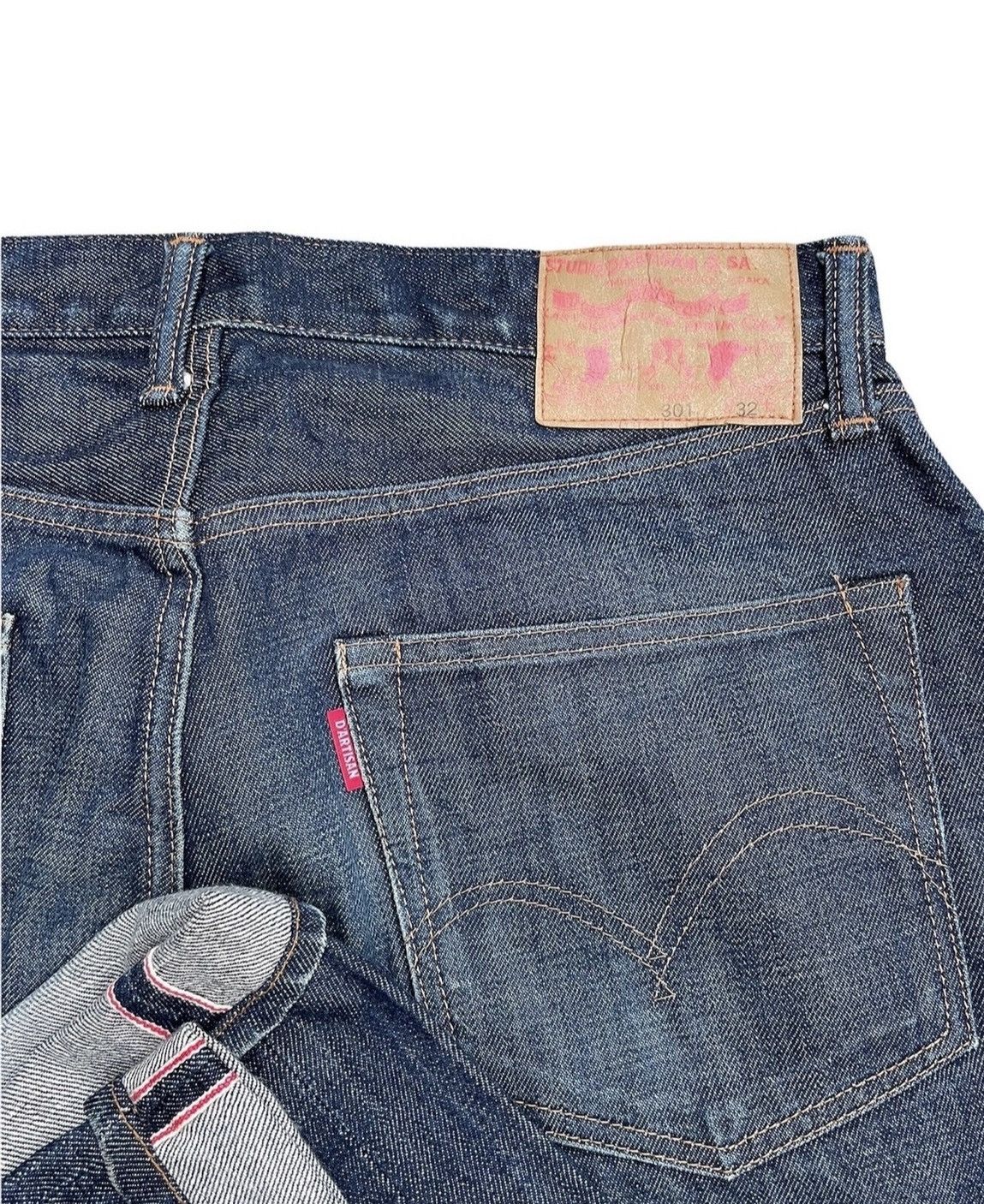 Japanese Brand Vintage Studio D Artistan Redline Denim Size US 32 / EU 48 - 8 Thumbnail