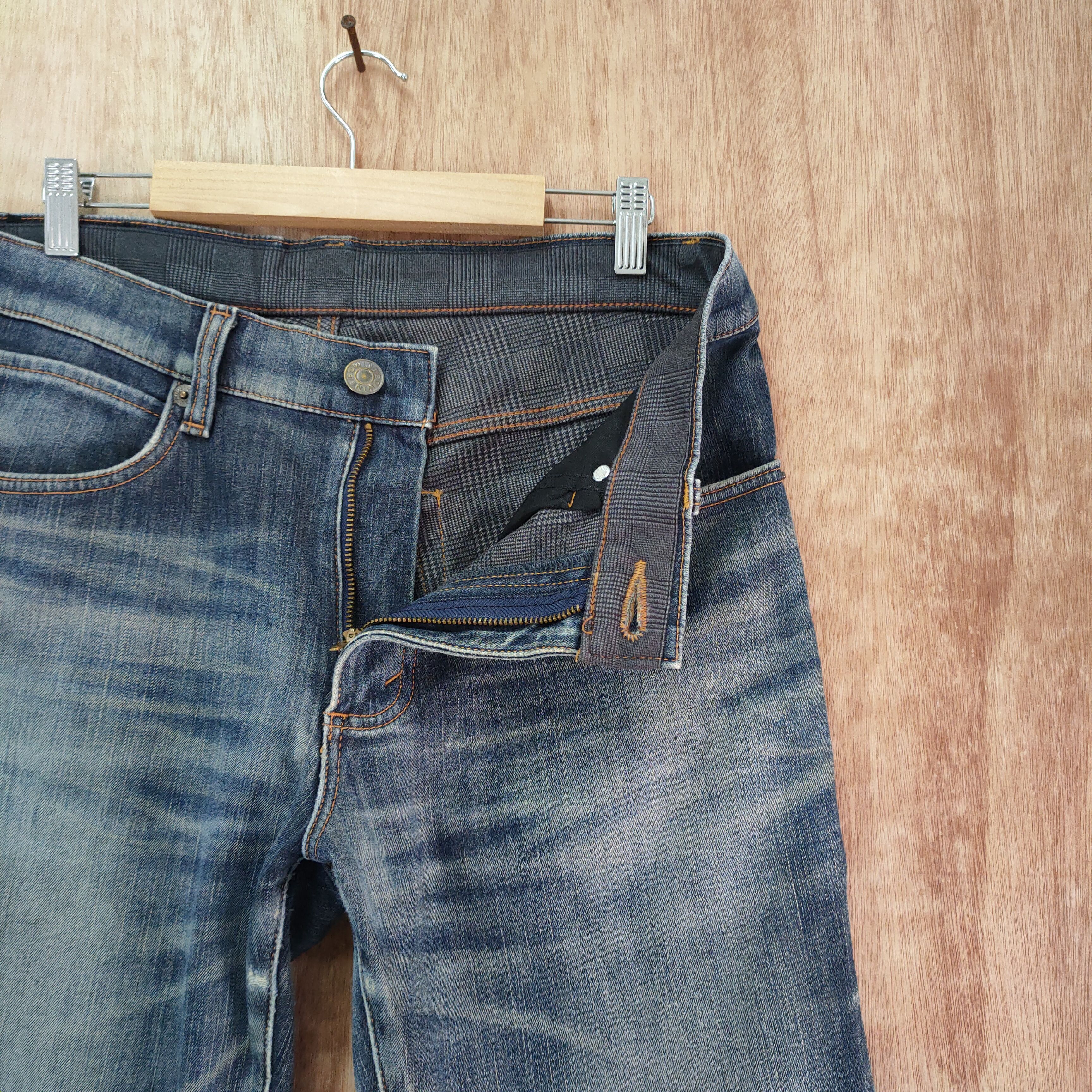 Edwin × Vintage EDWIN 503 FADED JEANS DENIM PANTS Size US 32 / EU 48 - 6 Thumbnail