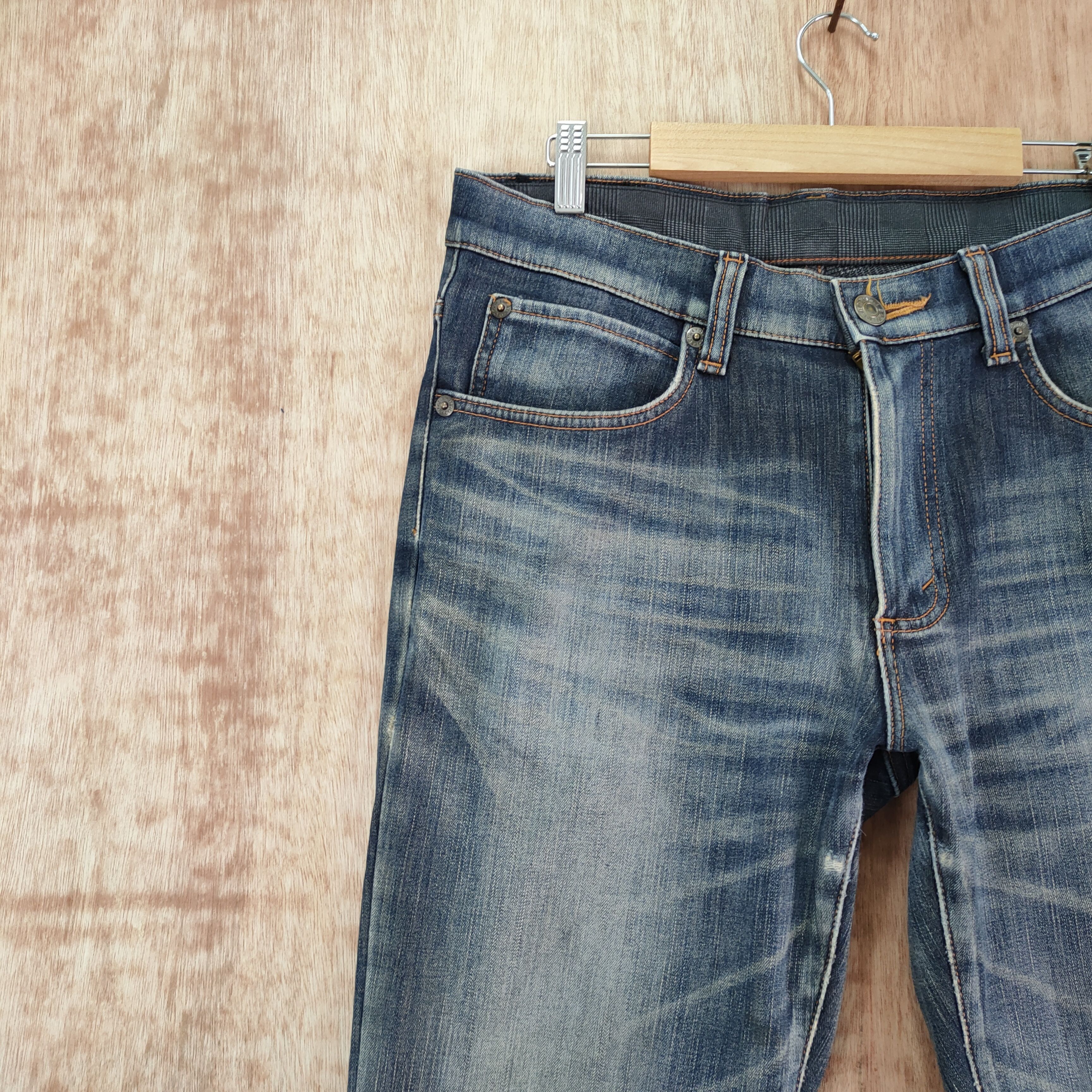 Edwin × Vintage EDWIN 503 FADED JEANS DENIM PANTS Size US 32 / EU 48 - 5 Thumbnail