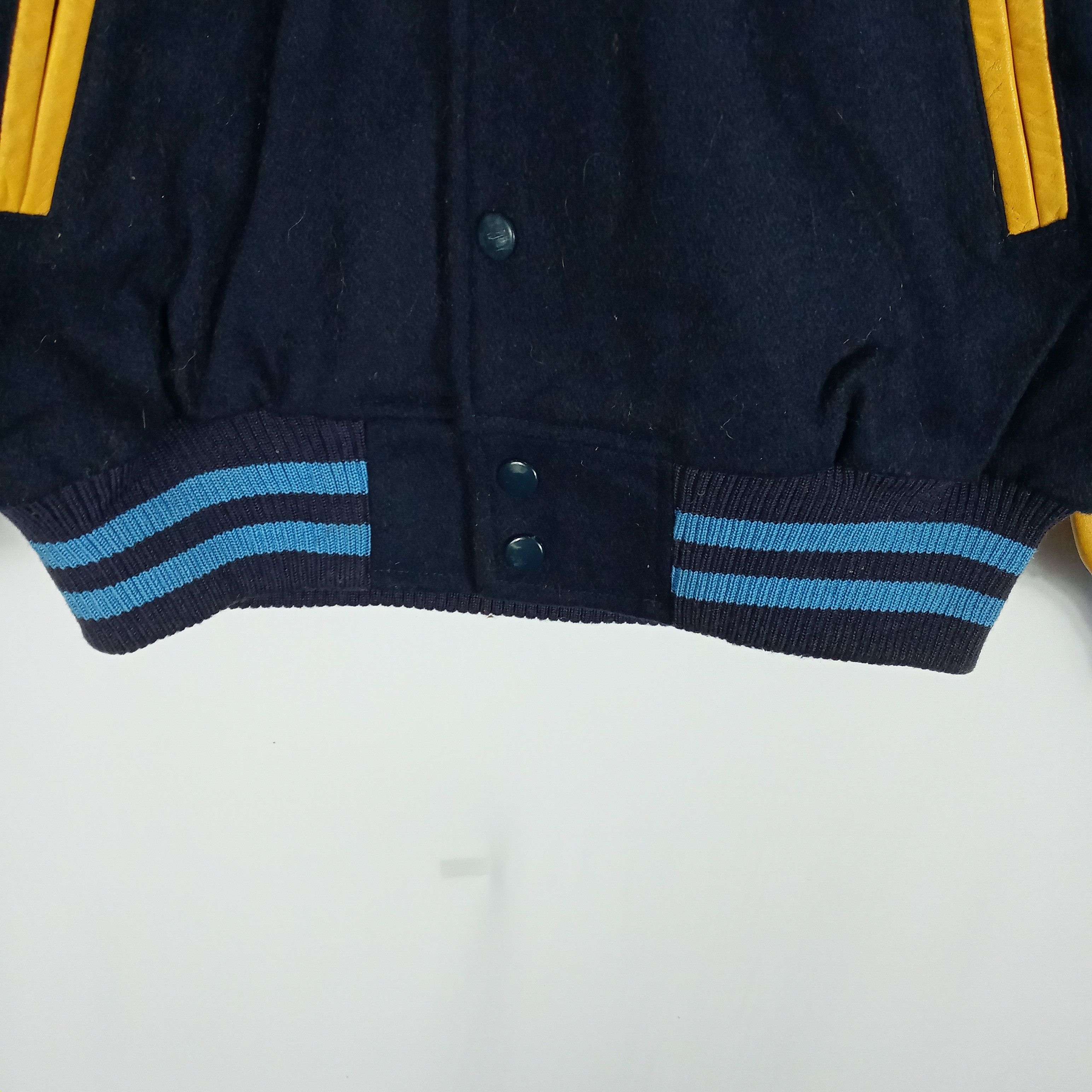 Japanese Brand 🔥Ana Football Club Sleeves Leather Wool Varsity Jacket Size US S / EU 44-46 / 1 - 10 Thumbnail