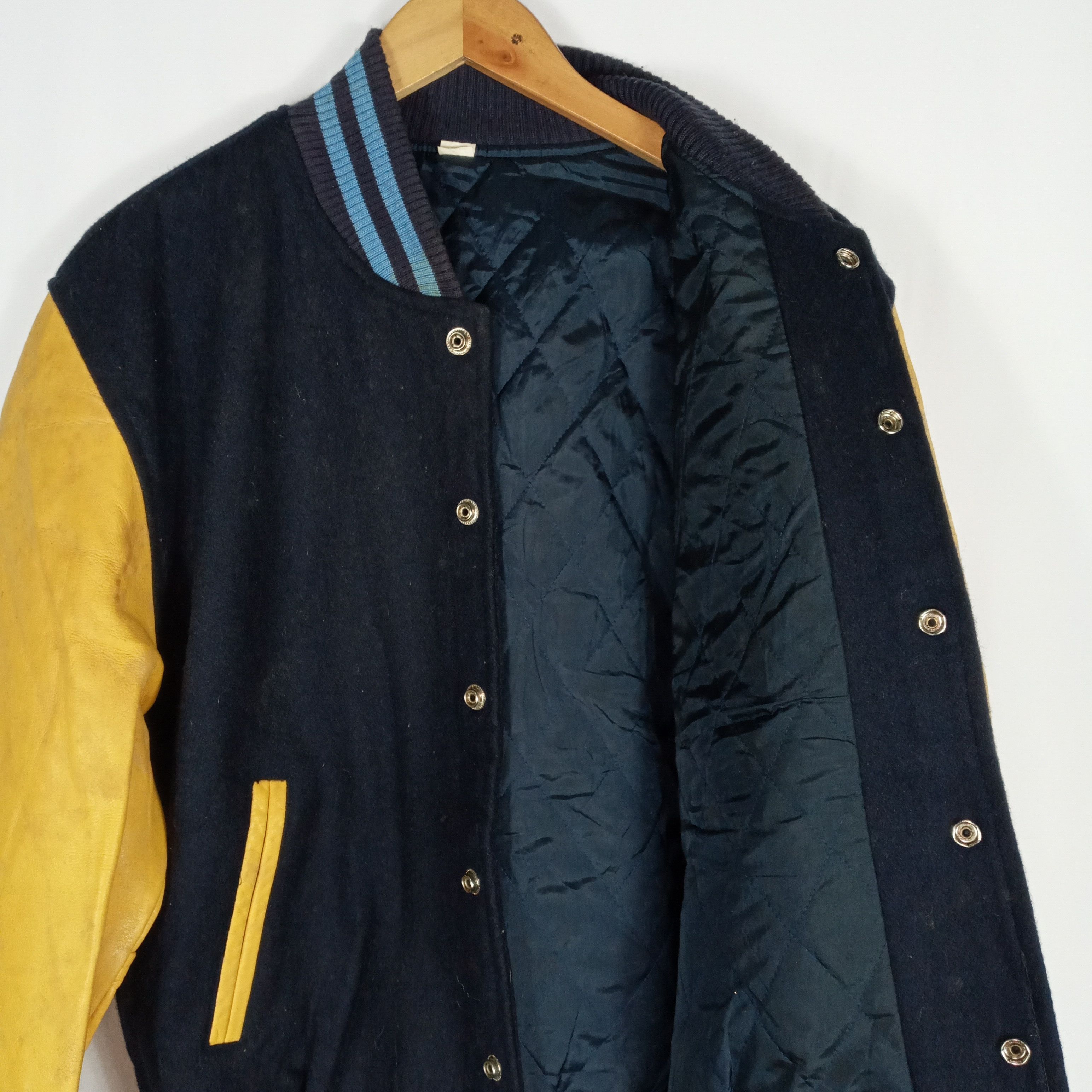Japanese Brand 🔥Ana Football Club Sleeves Leather Wool Varsity Jacket Size US S / EU 44-46 / 1 - 11 Thumbnail