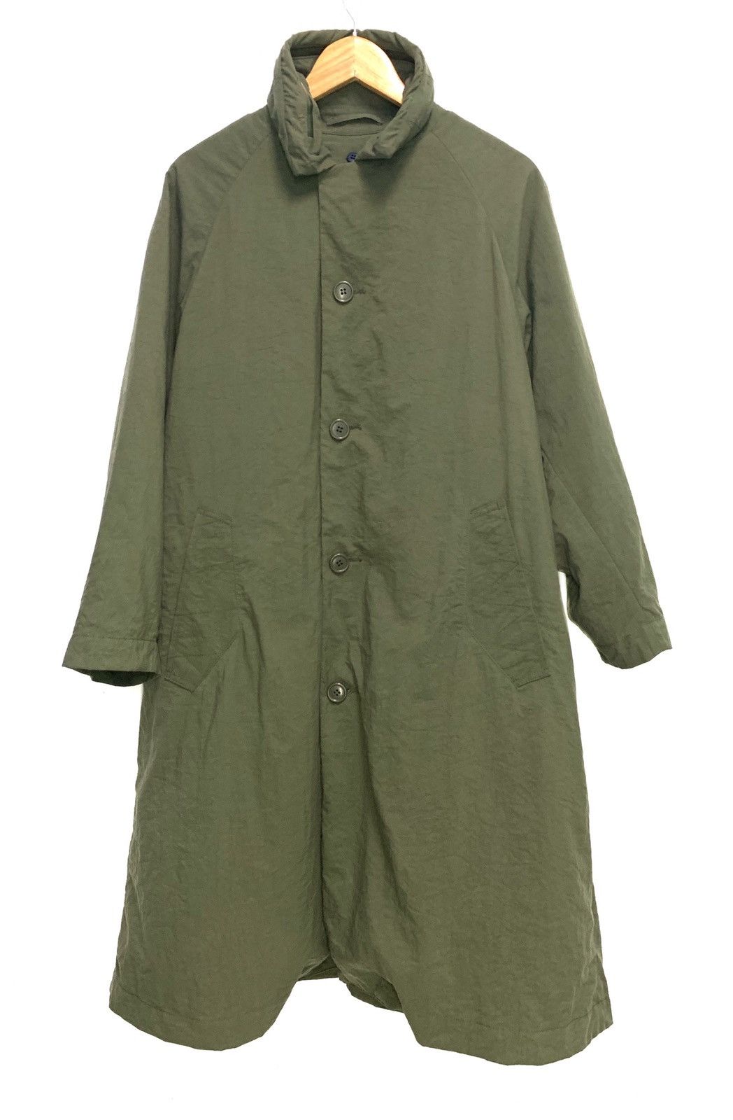 CABANE de ZUCCa × Issey Miyake × Japanese Brand 🇯🇵 Zucca Issey Miyake Ballon Oversized Trench Coat Size US L / EU 52-54 / 3 - 1 Thumbnail