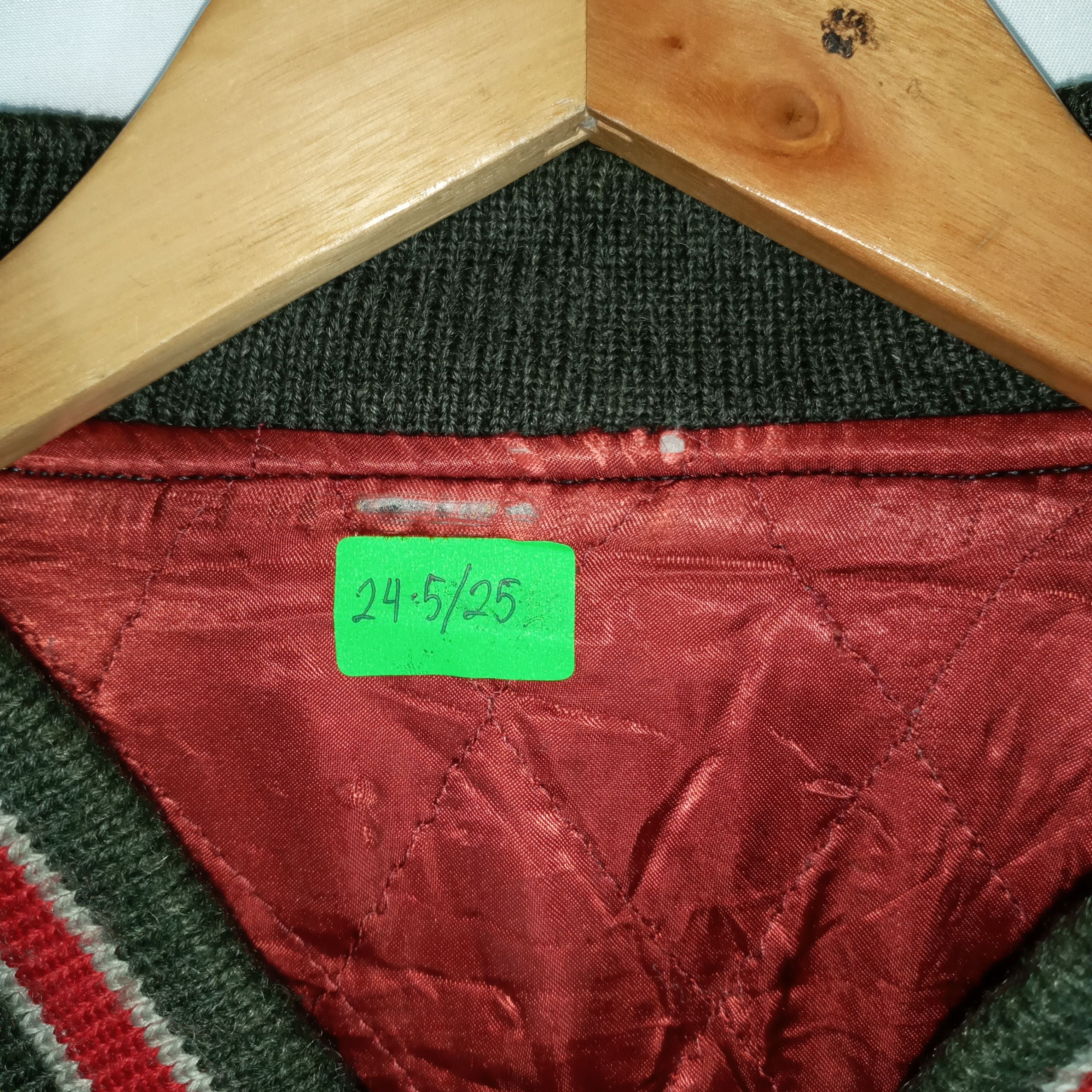 Japanese Brand Vintage JMBBCLUB 1958 Velvet Sleeves Wool Varsity Jacket Size US L / EU 52-54 / 3 - 9 Thumbnail