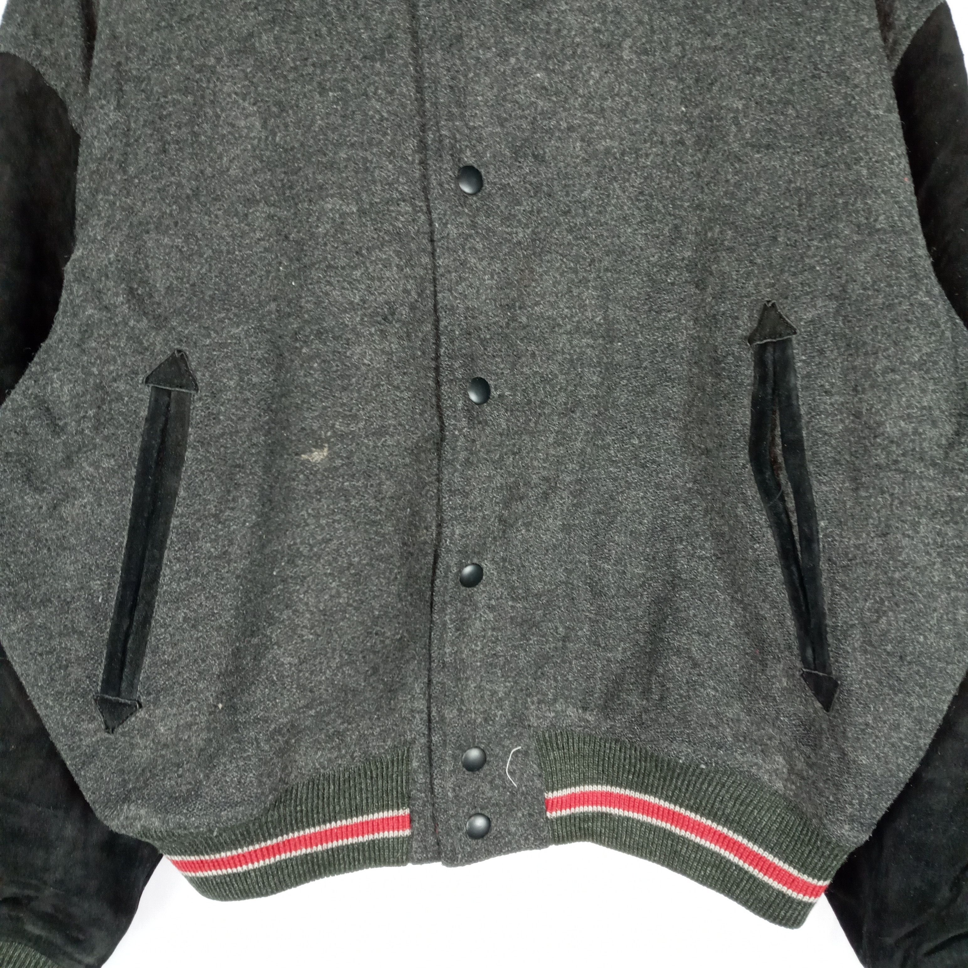 Japanese Brand Vintage JMBBCLUB 1958 Velvet Sleeves Wool Varsity Jacket Size US L / EU 52-54 / 3 - 3 Thumbnail