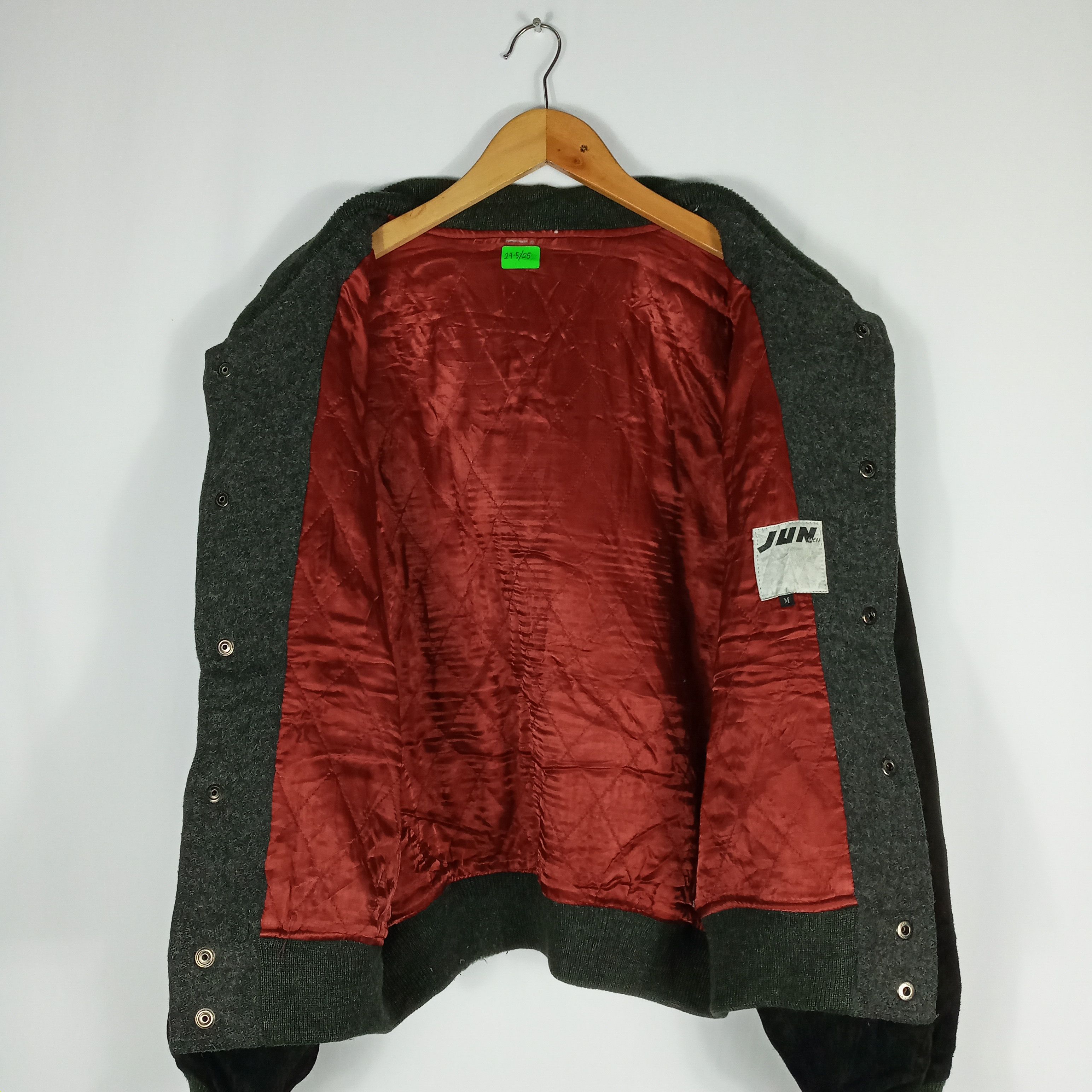 Japanese Brand Vintage JMBBCLUB 1958 Velvet Sleeves Wool Varsity Jacket Size US L / EU 52-54 / 3 - 7 Thumbnail
