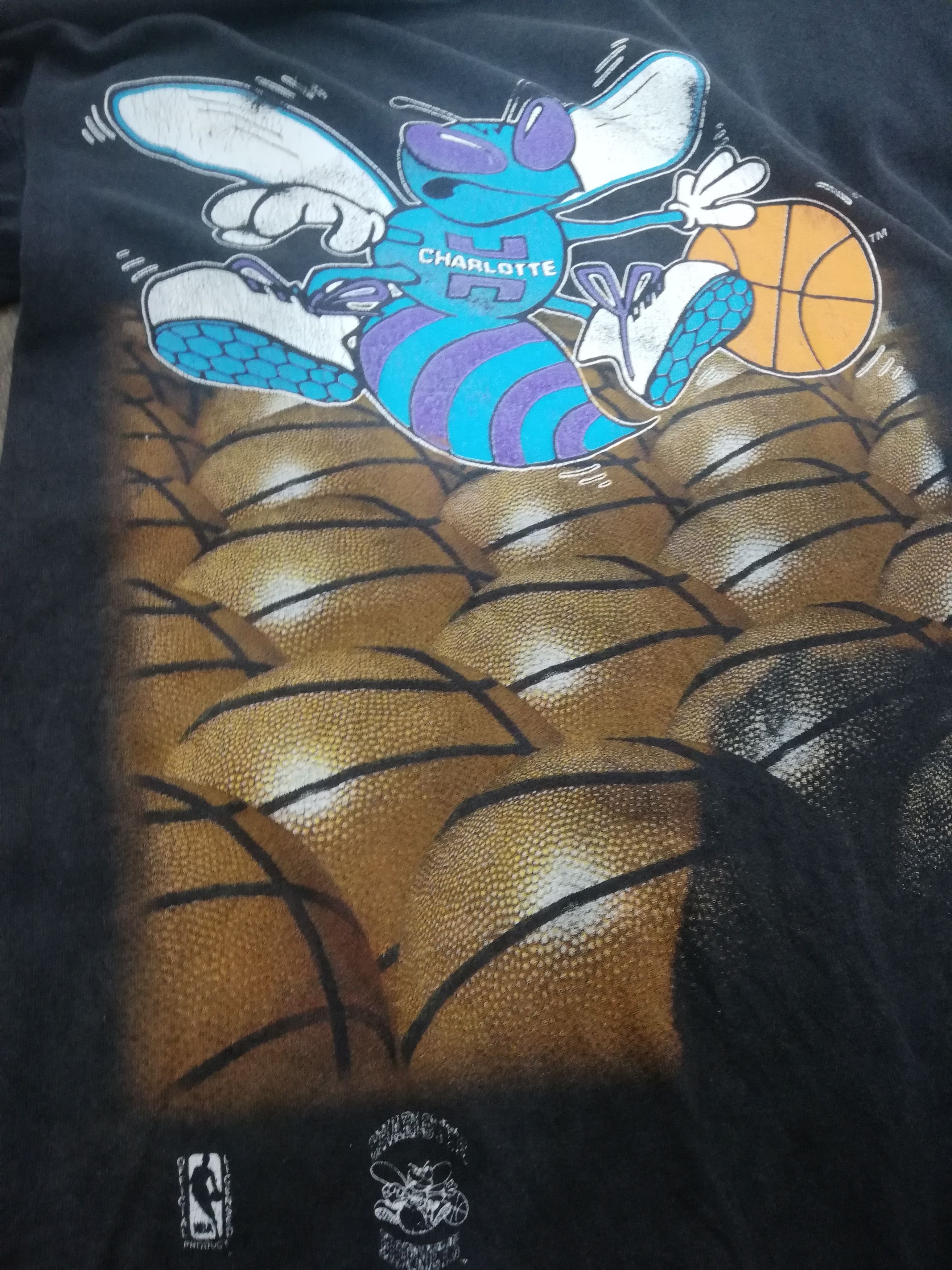 NBA × Starter Vintage 90's Charlotte Hornets Size US M / EU 48-50 / 2 - 5 Thumbnail
