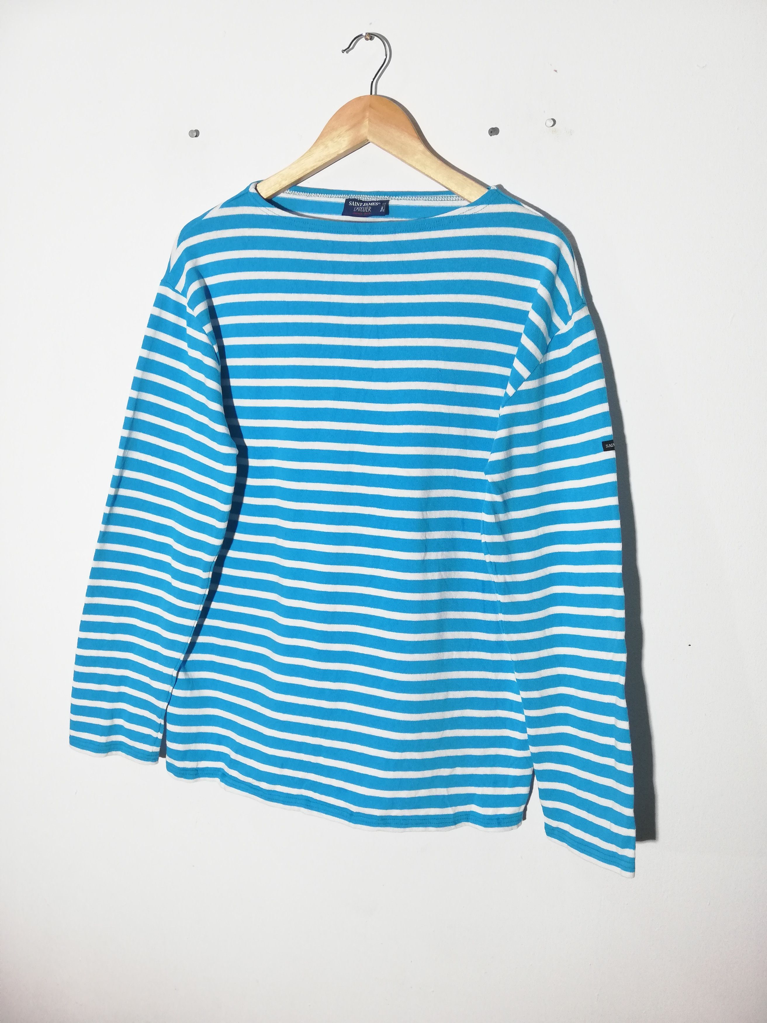 Saint James Saint James Striped Longsleeve Shirt Size US L / EU 52-54 / 3 - 1 Thumbnail