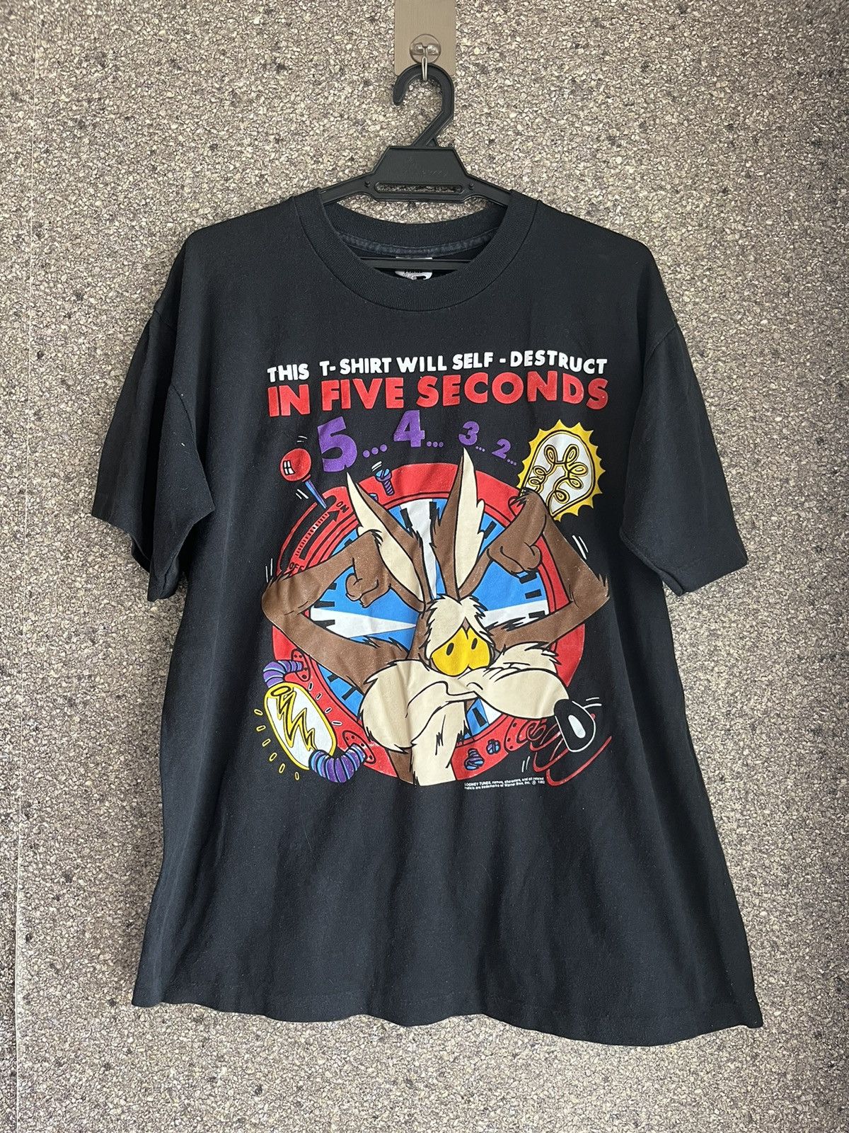 image of Cartoon Network x Vintage Looney Toones Ft36 in Black, Men's (Size XL)