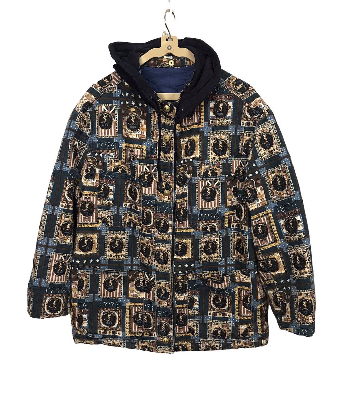 Fiorucci Vintage fullprint fiorucci button up jacket with hoodie Size US M / EU 48-50 / 2 - 1 Thumbnail