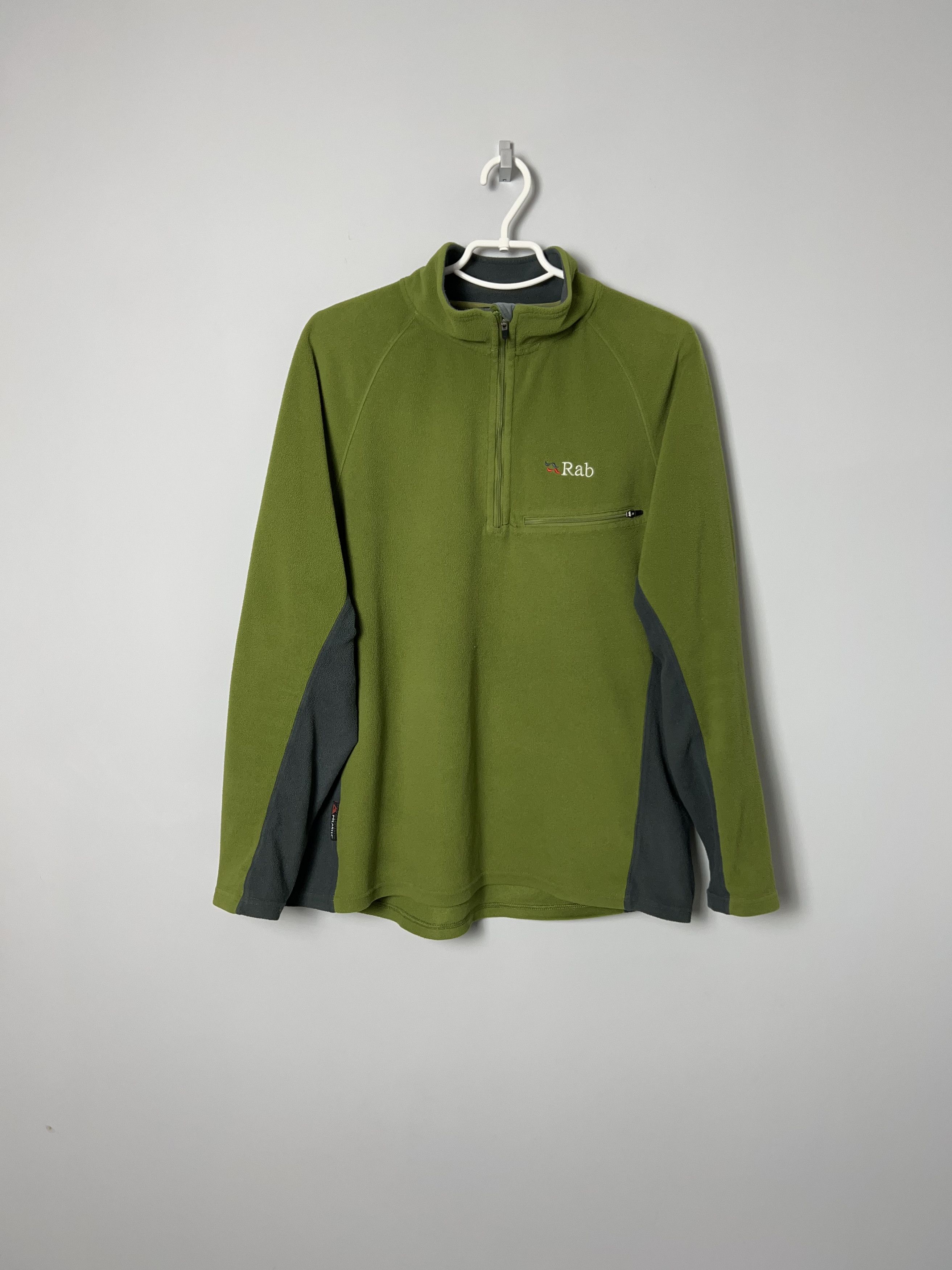 Rab RAB Men Fleece Sweater Jumper Polartec Green\Gray Size XL Size US XL / EU 56 / 4 - 1 Thumbnail