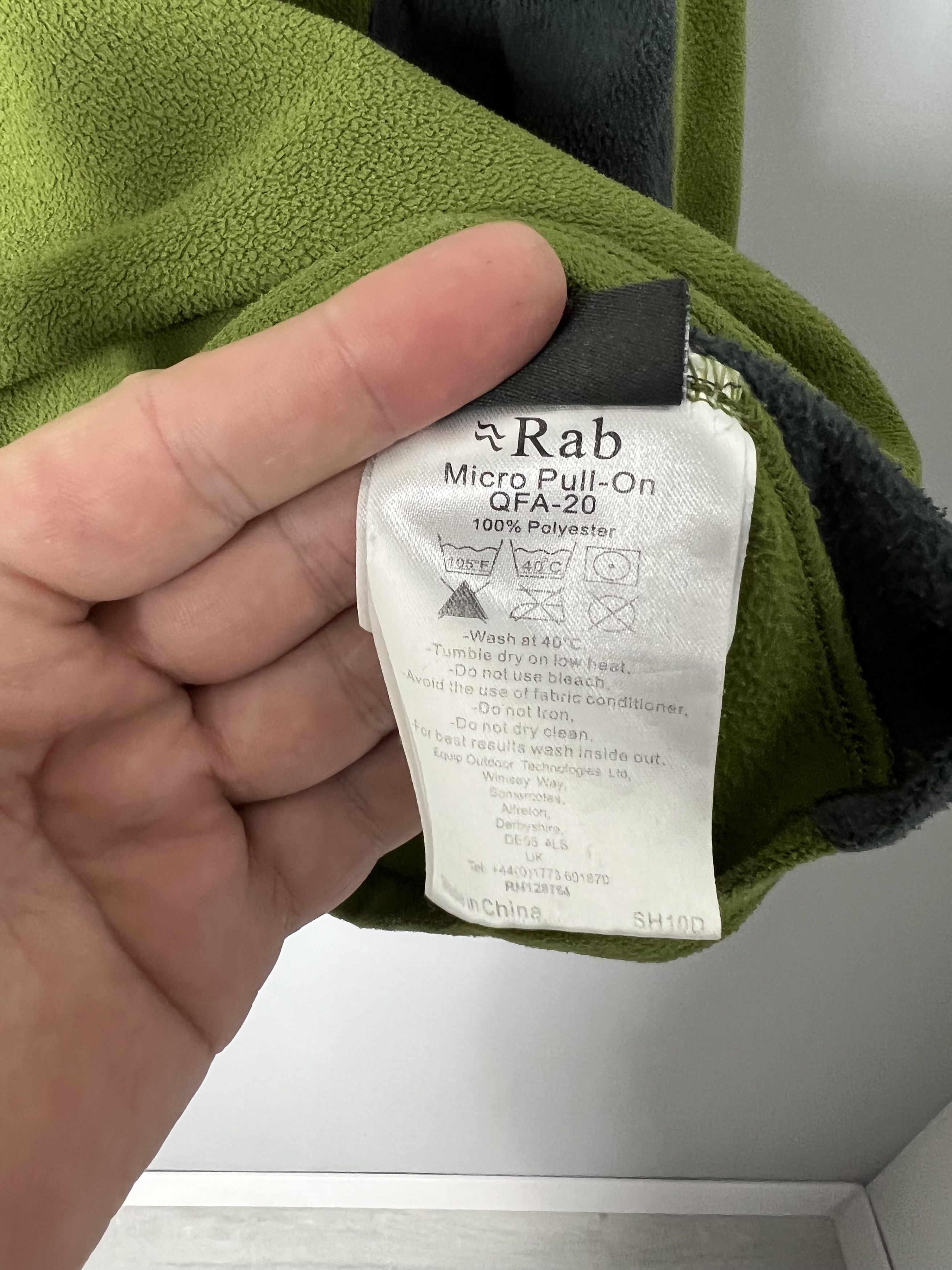 Rab RAB Men Fleece Sweater Jumper Polartec Green\Gray Size XL Size US XL / EU 56 / 4 - 5 Thumbnail