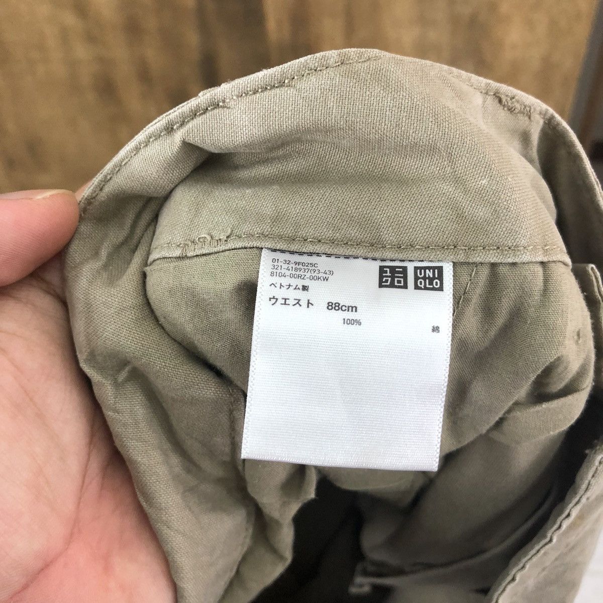 Uniqlo Uniqlo Brown distressed thrashed dirty Cargo pants #6246 Size US 33 - 13 Thumbnail