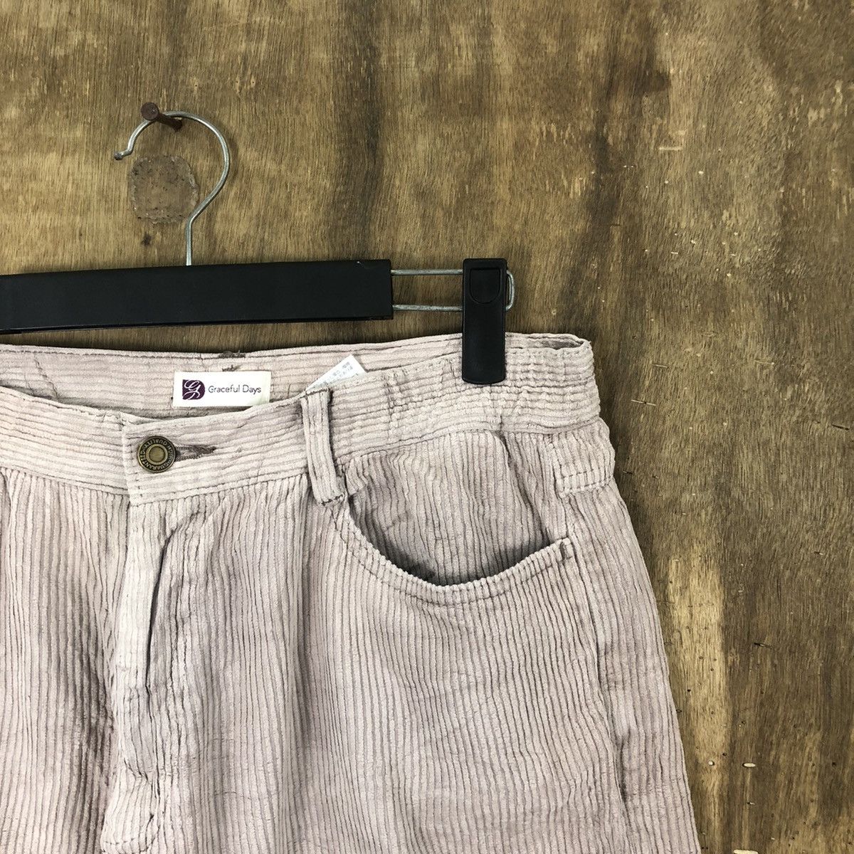 Japanese Brand Graceful Days Corduroi Casual Pants #6326 Size US 27 - 5 Thumbnail