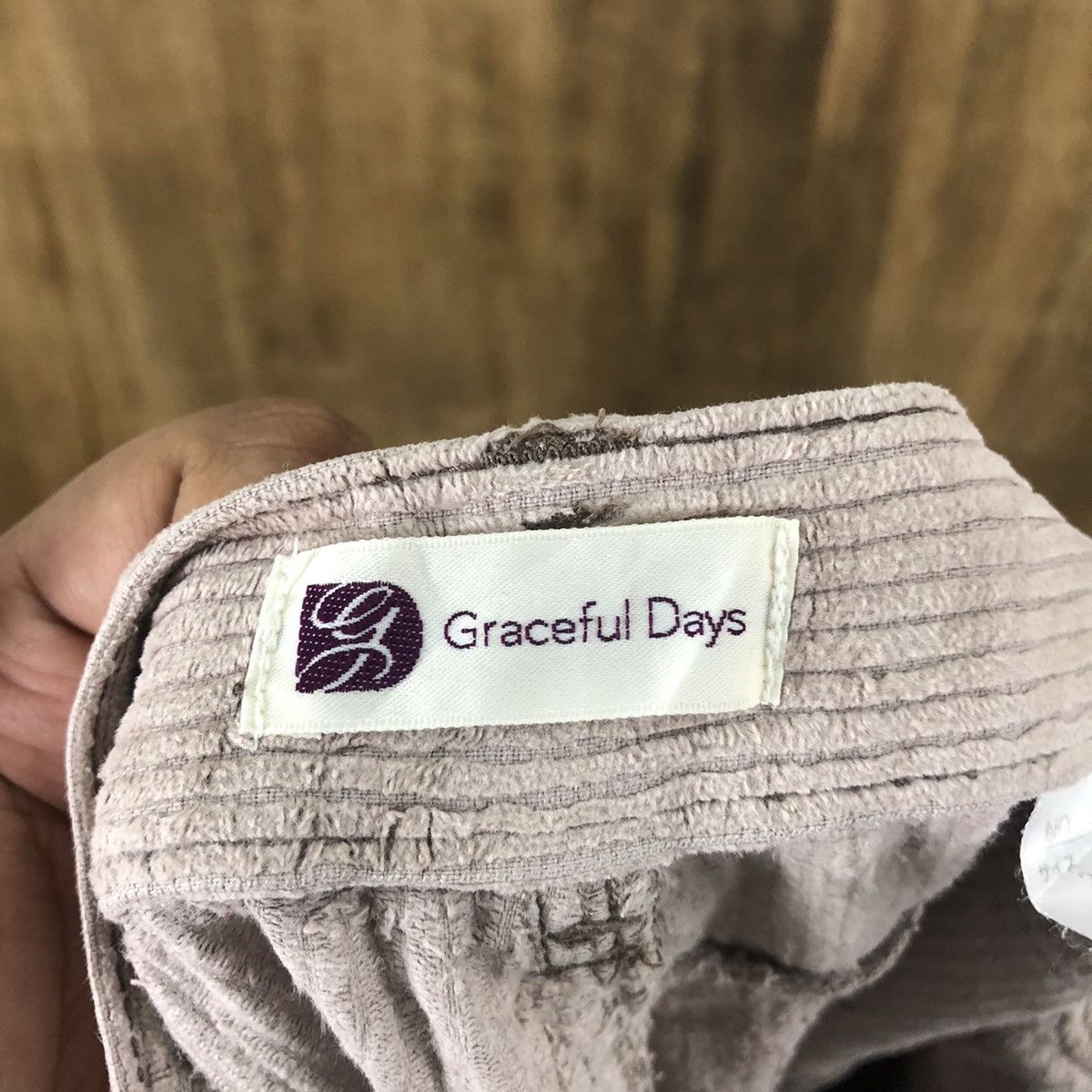 Japanese Brand Graceful Days Corduroi Casual Pants #6326 Size US 27 - 12 Thumbnail