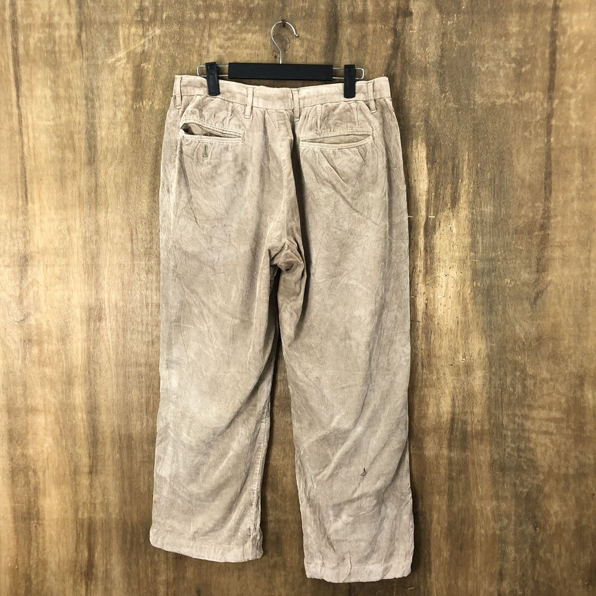 Japanese Brand Good Day Brown Corduroy faded Casual pants #6304 Size US 30 / EU 46 - 4 Thumbnail