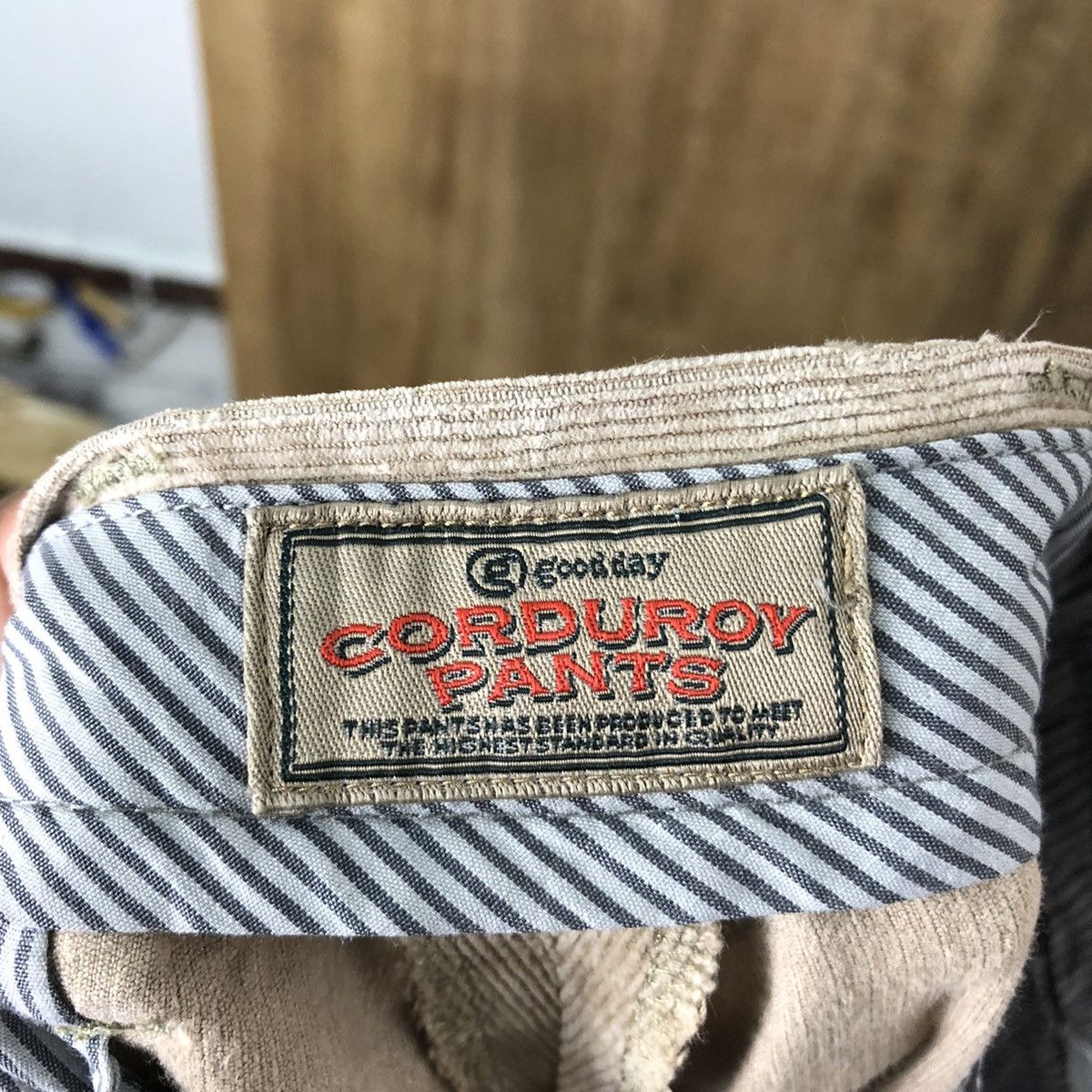 Japanese Brand Good Day Brown Corduroy faded Casual pants #6304 Size US 30 / EU 46 - 9 Thumbnail