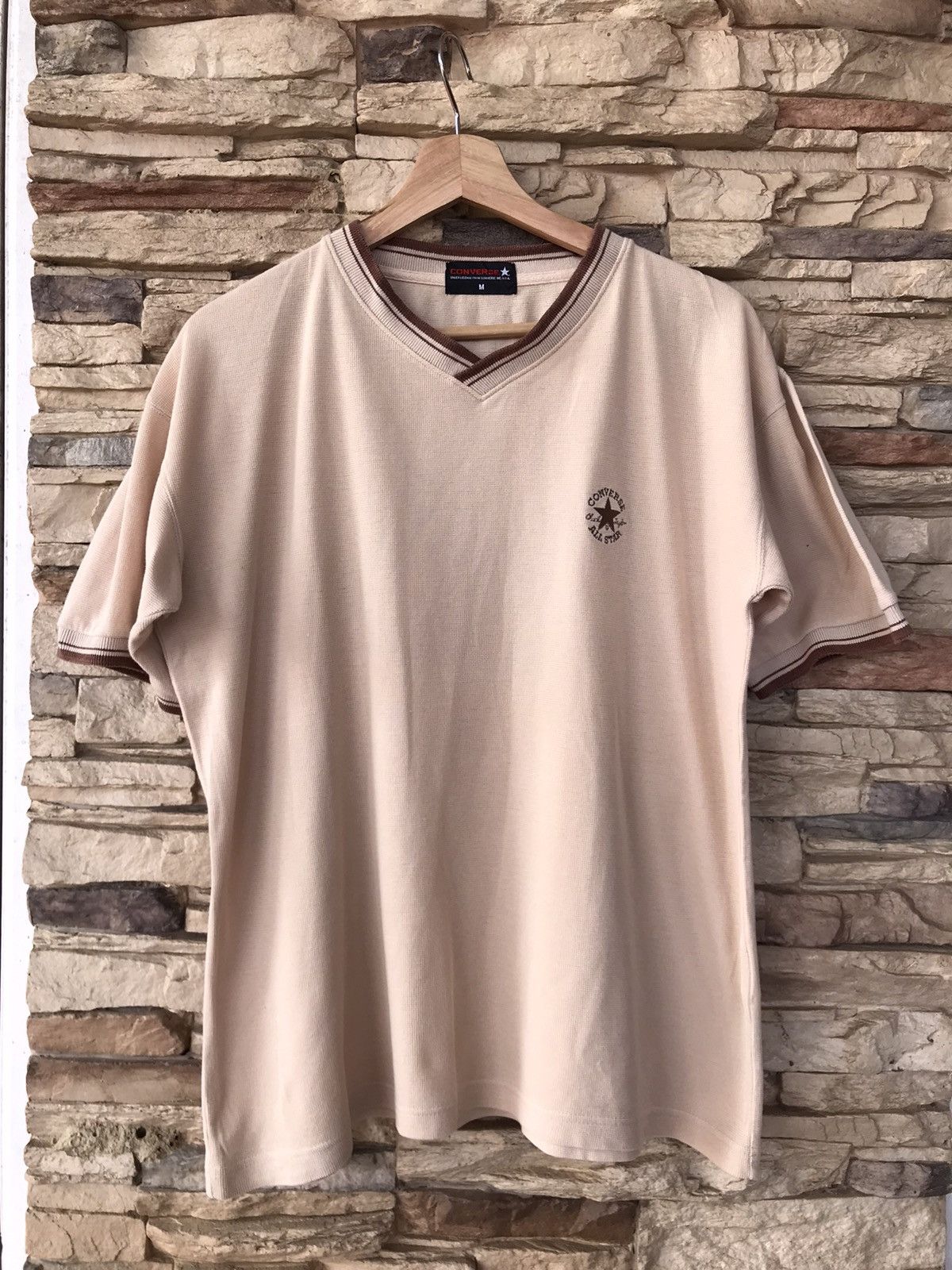 Converse Vintage Converse V Neck Ringer Tee Size US M / EU 48-50 / 2 - 1 Thumbnail