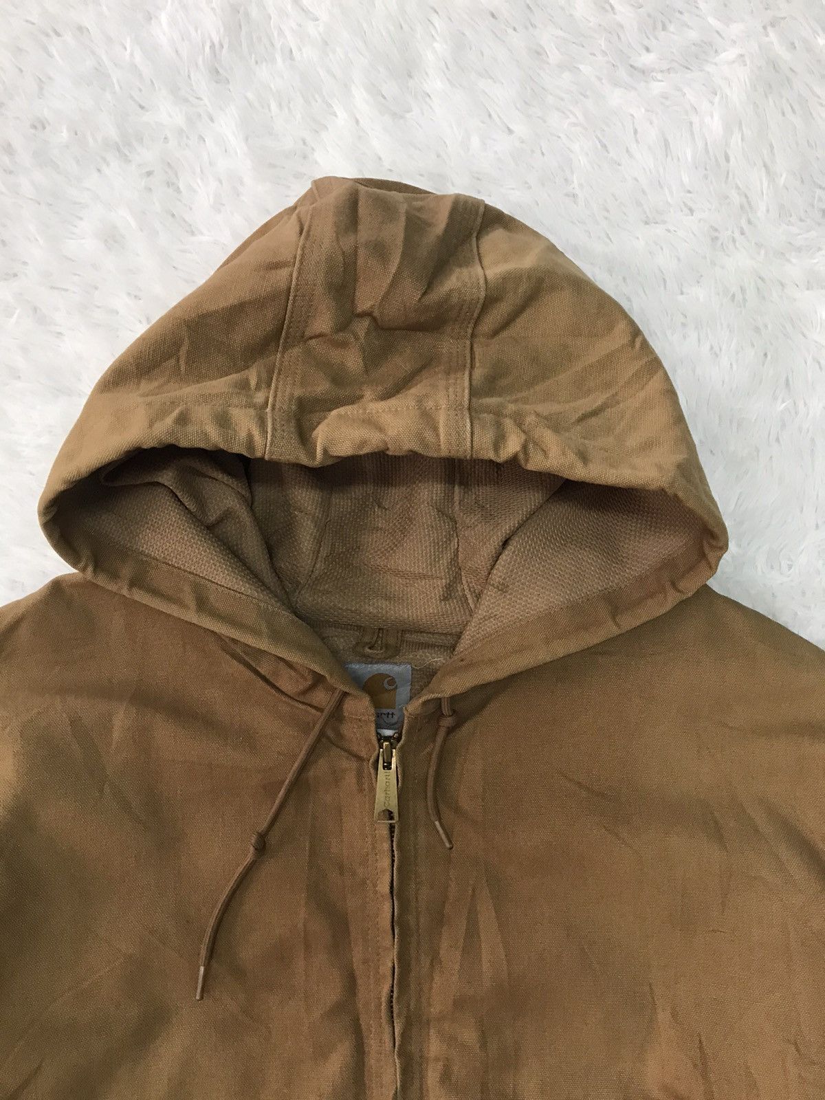 Carhartt Vtg Carhartt Chore Jacket Hooded Union Made in Usa Size US XXL / EU 58 / 5 - 8 Thumbnail
