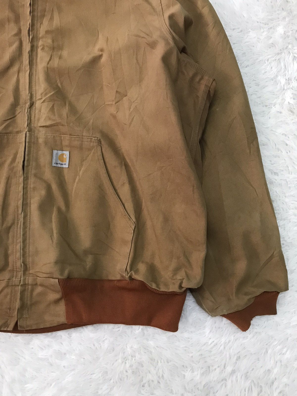 Carhartt Vtg Carhartt Chore Jacket Hooded Union Made in Usa Size US XXL / EU 58 / 5 - 5 Thumbnail