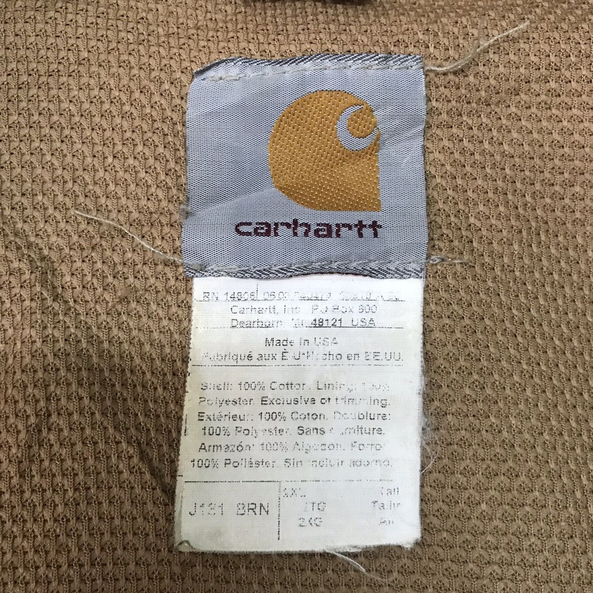 Carhartt Vtg Carhartt Chore Jacket Hooded Union Made in Usa Size US XXL / EU 58 / 5 - 19 Thumbnail
