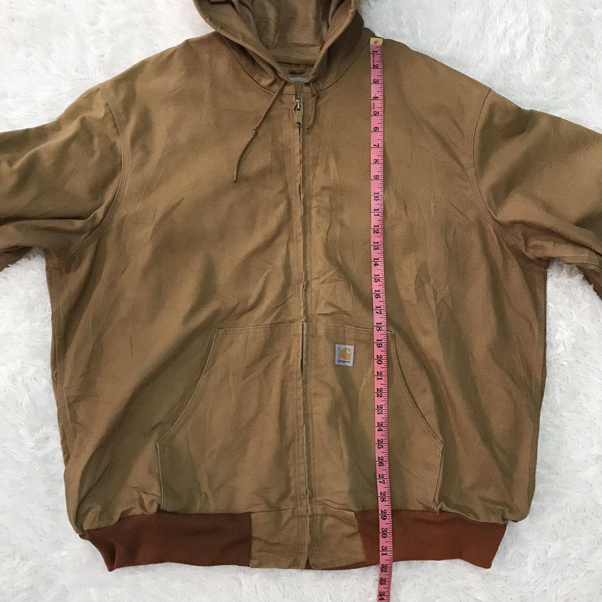 Carhartt Vtg Carhartt Chore Jacket Hooded Union Made in Usa Size US XXL / EU 58 / 5 - 23 Thumbnail